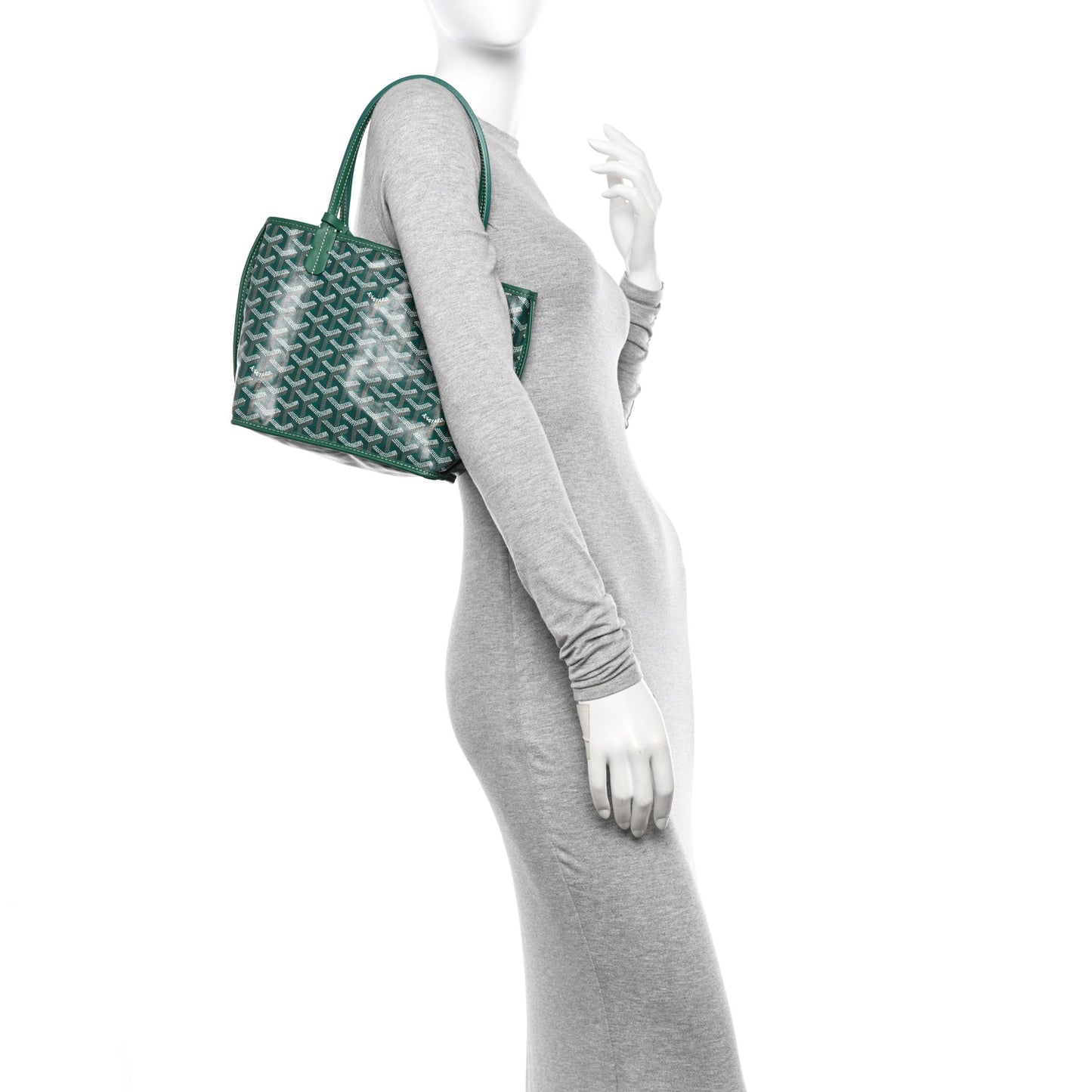 Goyardine Reversible Mini Anjou Green