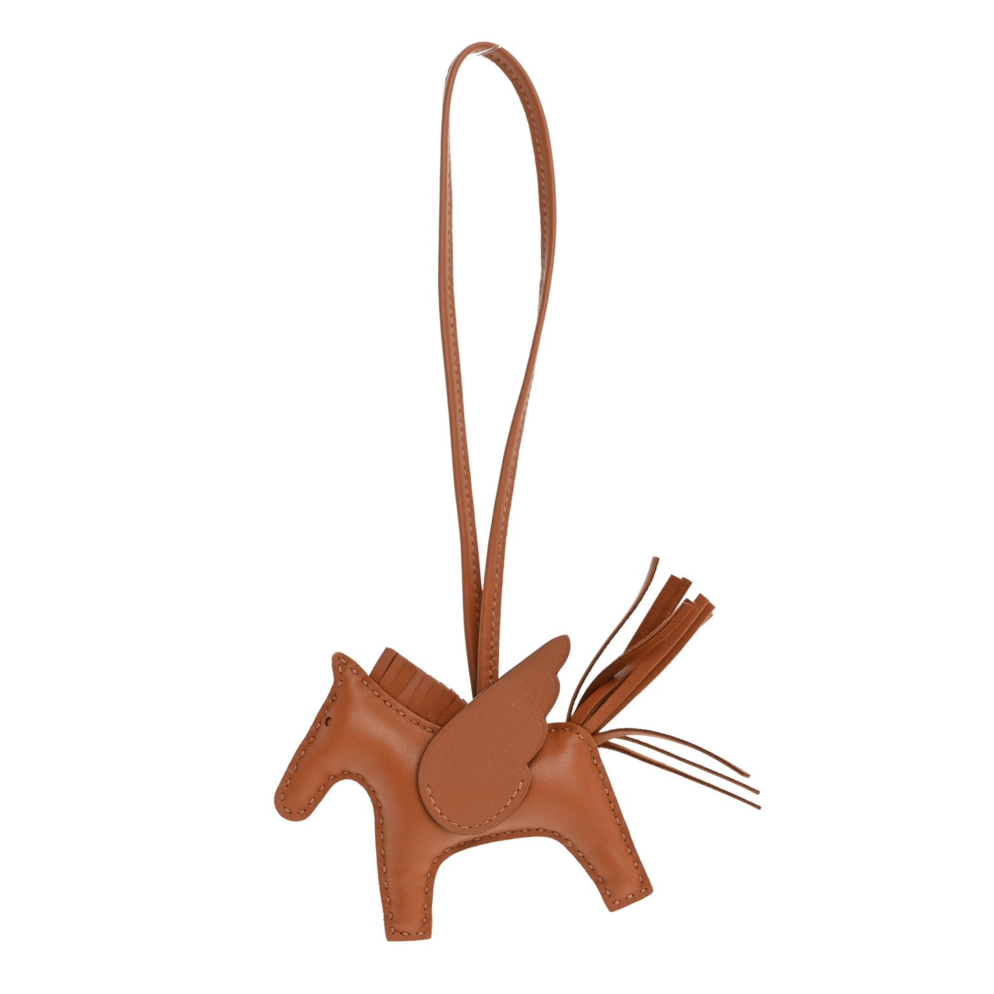 Milo Lambskin Swift Grigri Rodeo Pegase Horse Bag Charm PM Gold
