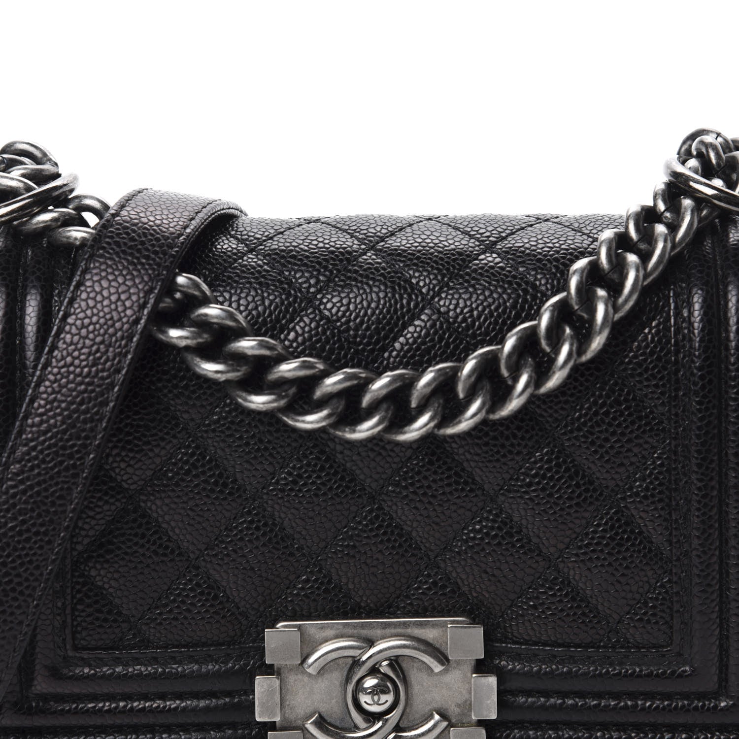 Chanel Caviar Quilted Small Boy Flap Black 10 of 10