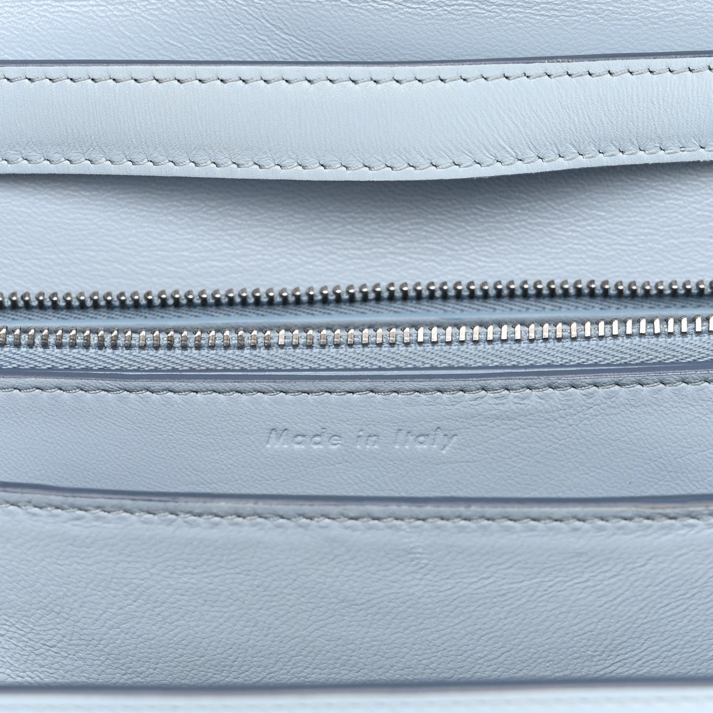 Box Calfskin Medium Classic Box Flap Bag Pale Blue