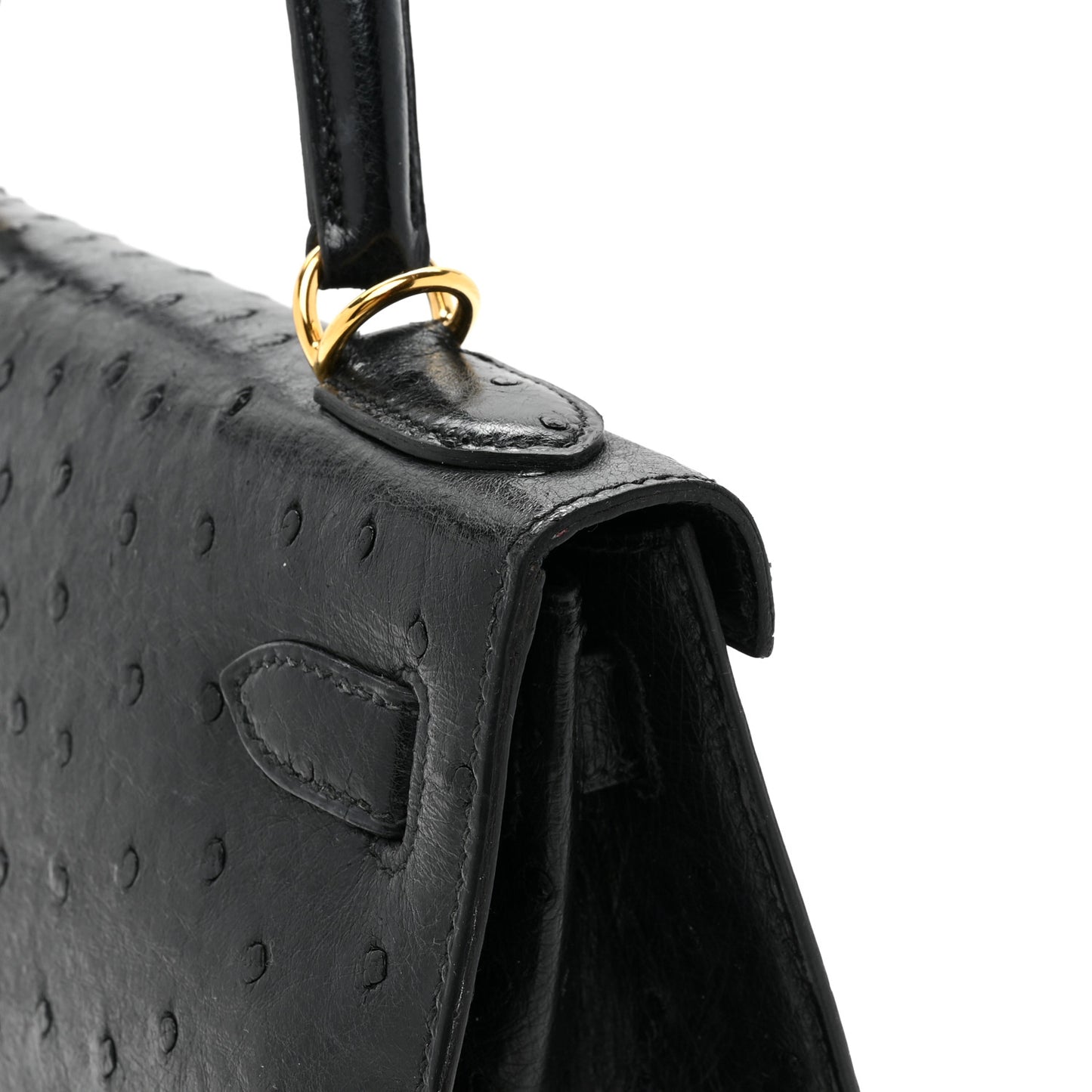 Ostrich Kelly Sellier 28 Black