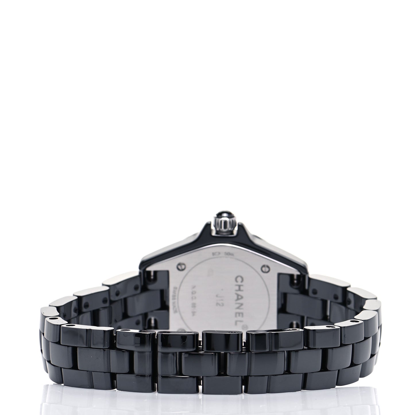 Stainless Steel Ceramic Diamond 29mm J12 Quartz Watch Black