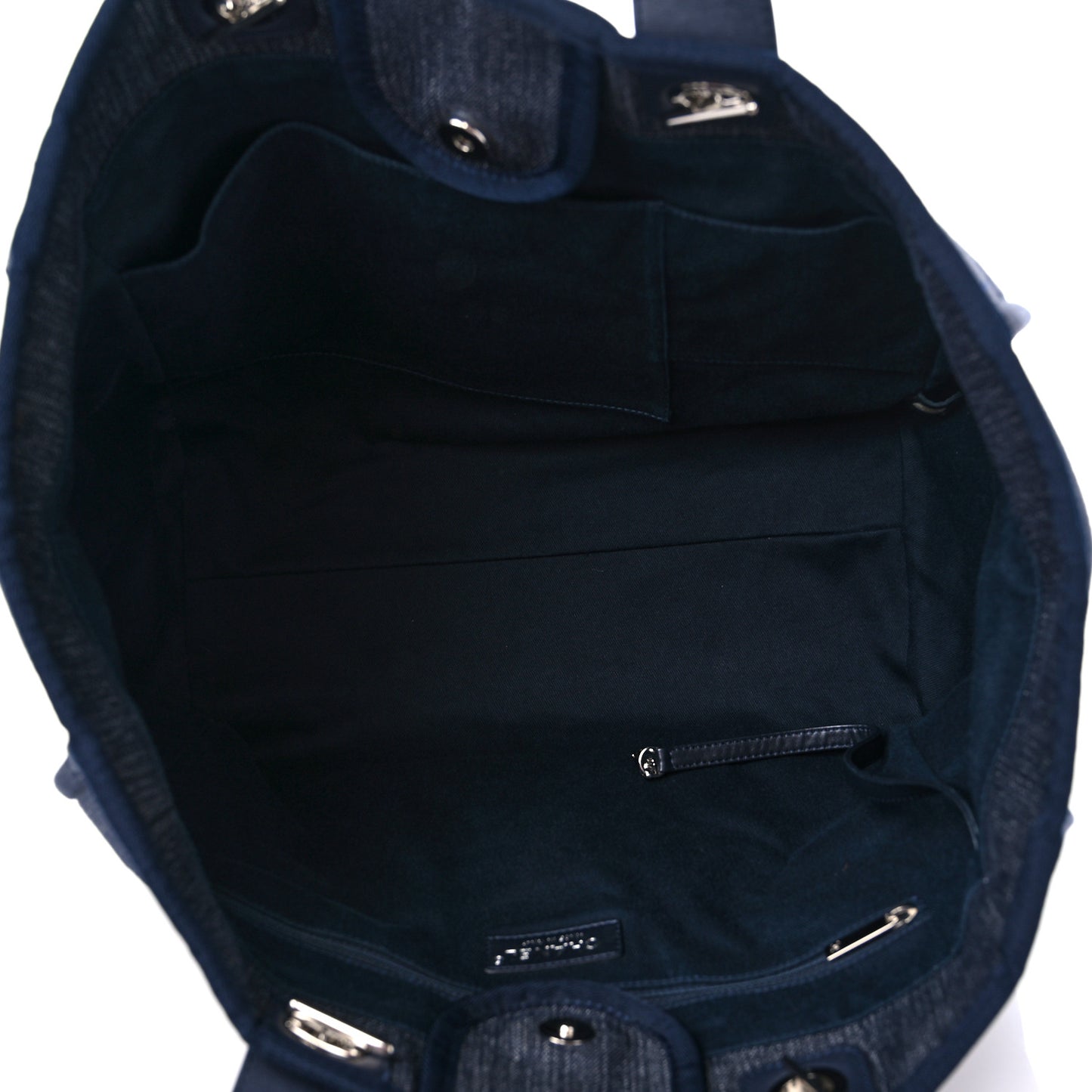 Denim Medium Deauville Tote Dark Blue