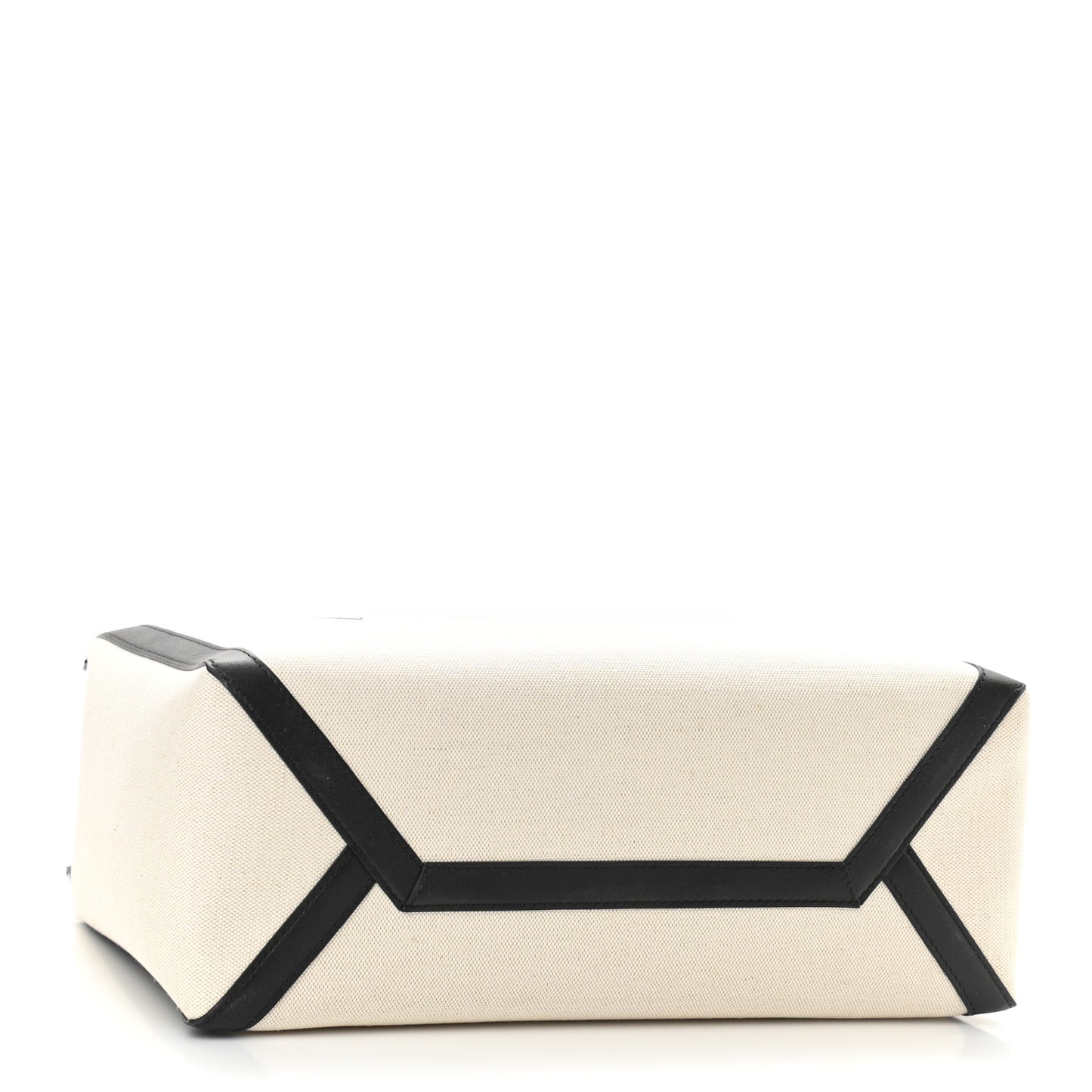 Canvas Calfskin VLTN Print Small Rockstud Tote Naturale Black