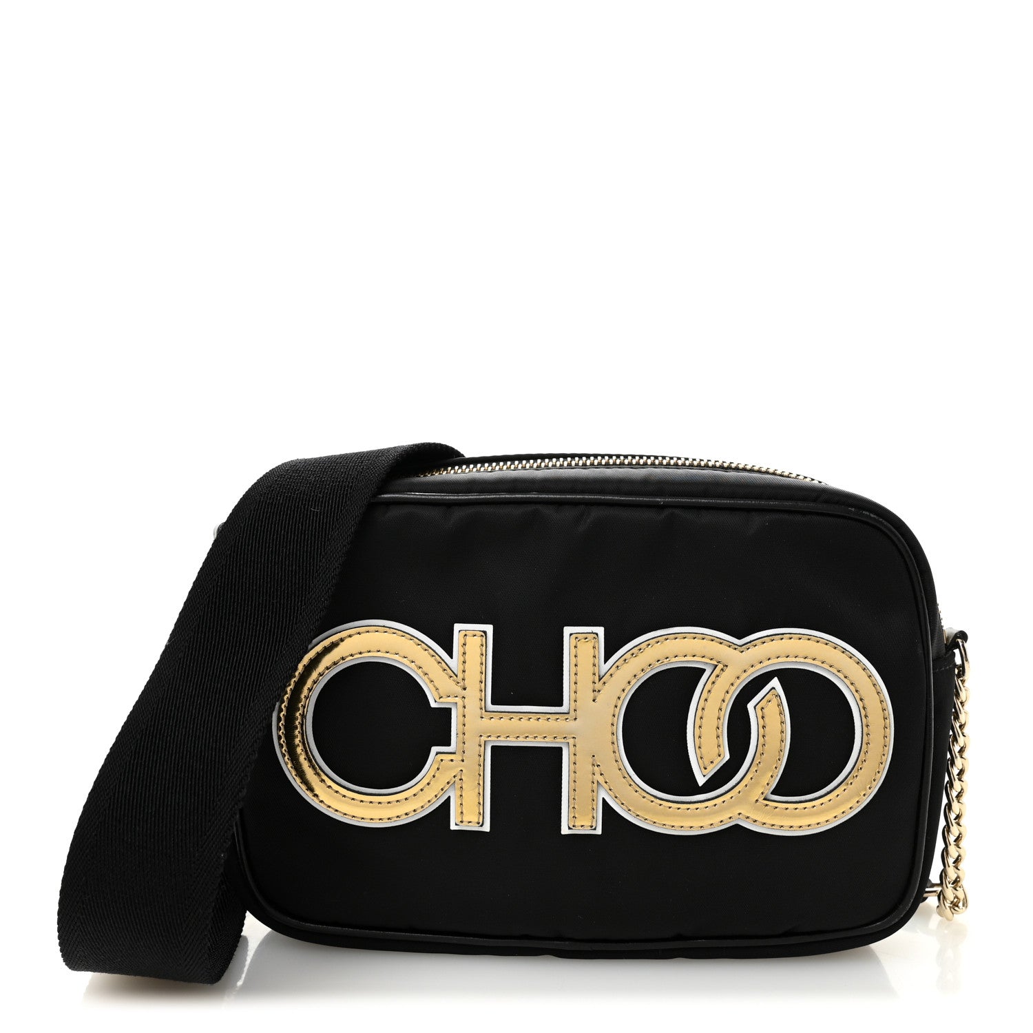 Jimmy Choo Nylon Lorelle Logo Camera Bag Black 1779415 – FASHIONPHILE