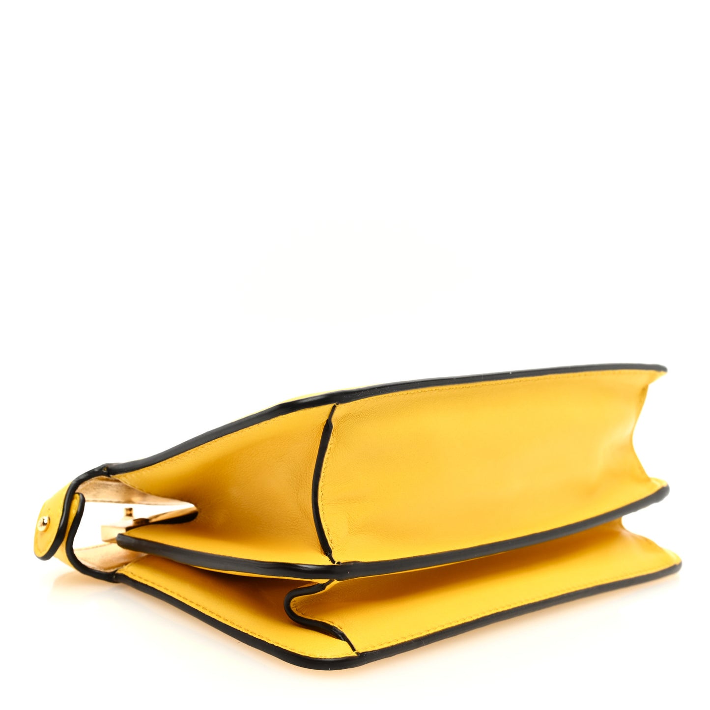 Nappa Small Peekaboo I SEE U East West Chain Satchel Limone