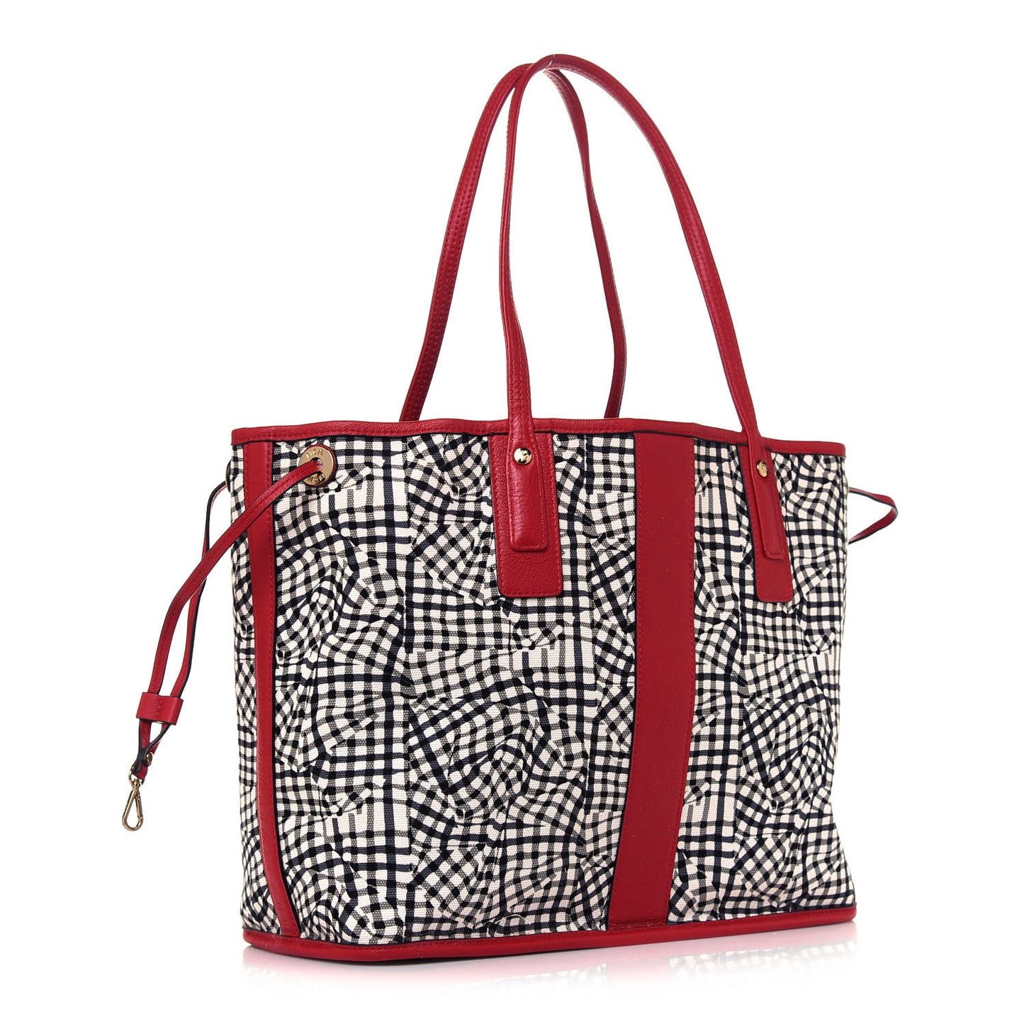 Visetos Medium Liz Reversible Shopper Tote Ruby Red