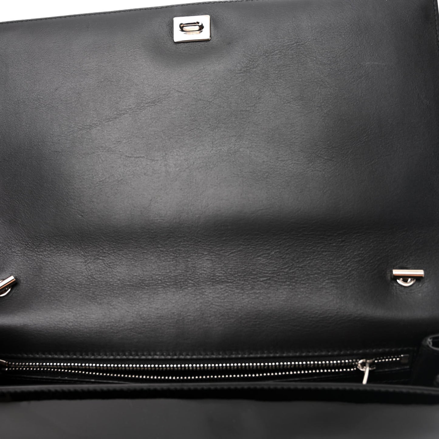 Patent Large Ginny Vara Bow Shoulder Bag Black