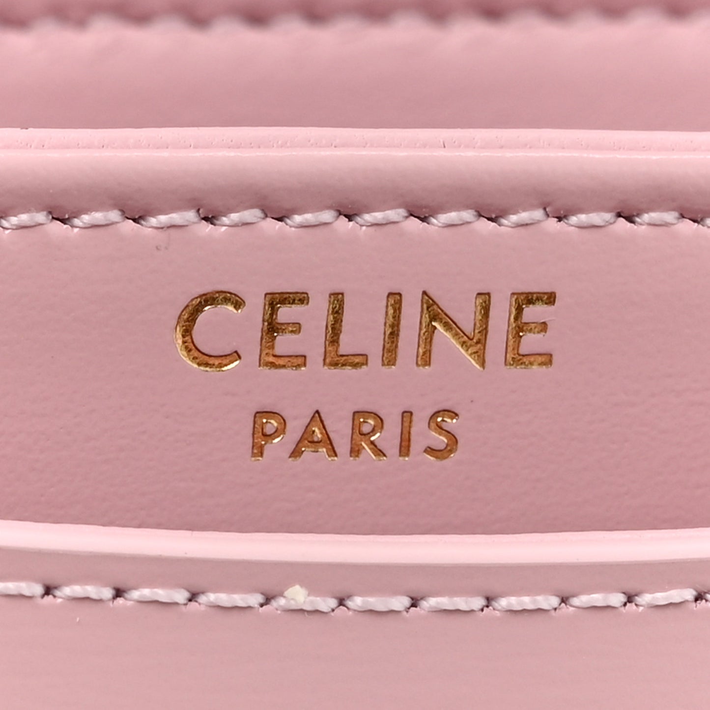 Shiny Calfskin Triomphe Mini Besace Clea Light Pink