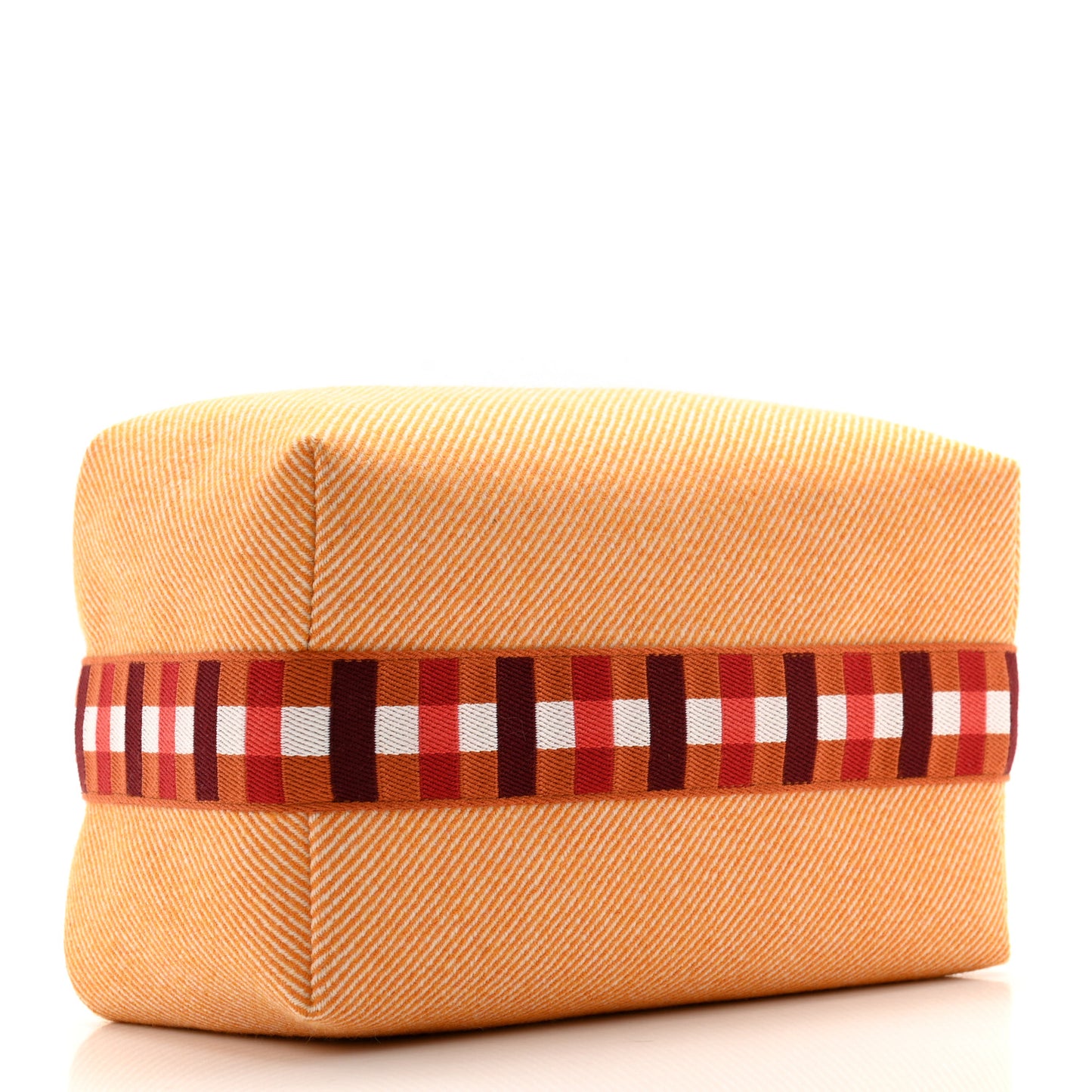 Merino Wool Large Au Carre Bride-A-Brac Pouch Fauve