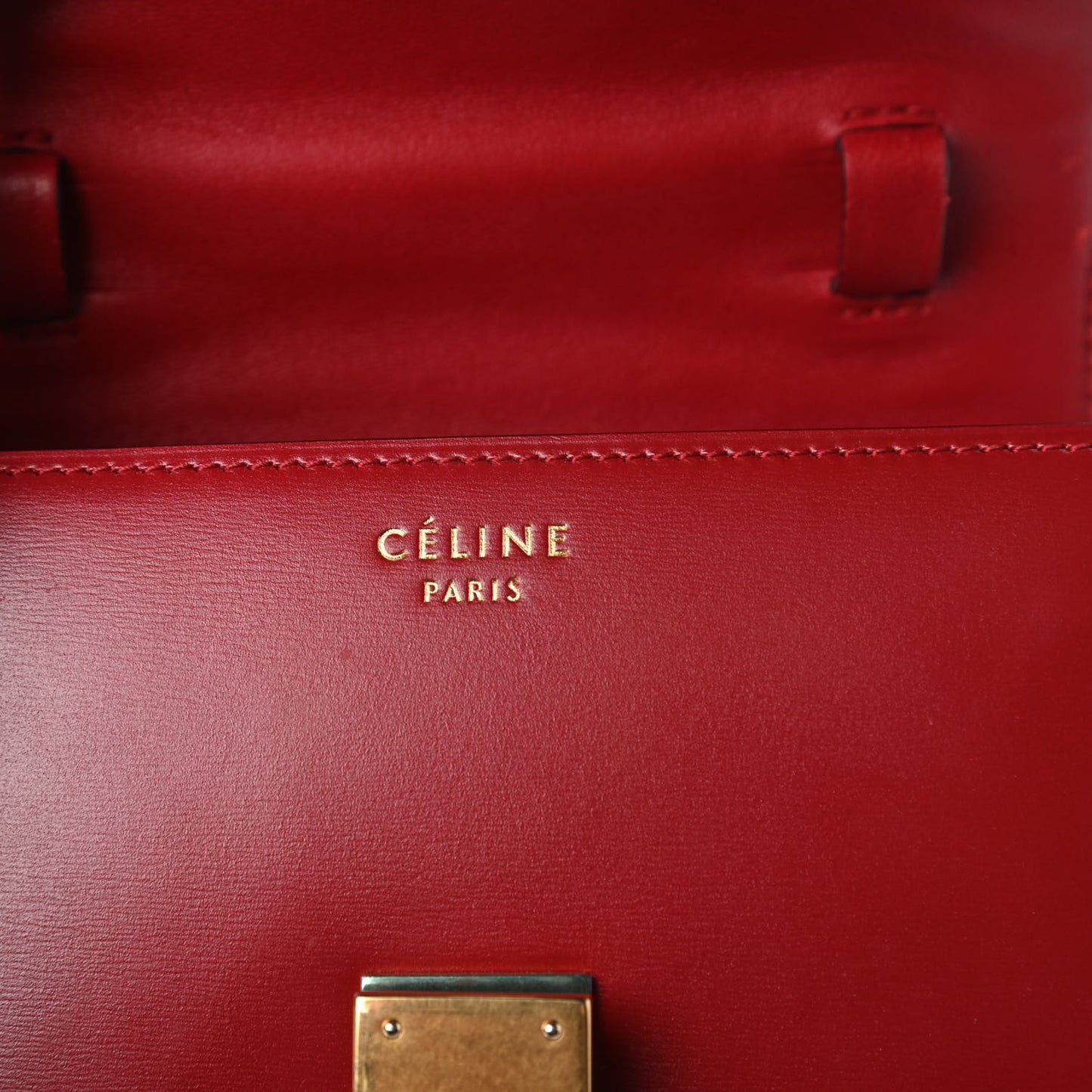 Smooth Calfskin Small Classic Box Flap Bag Red