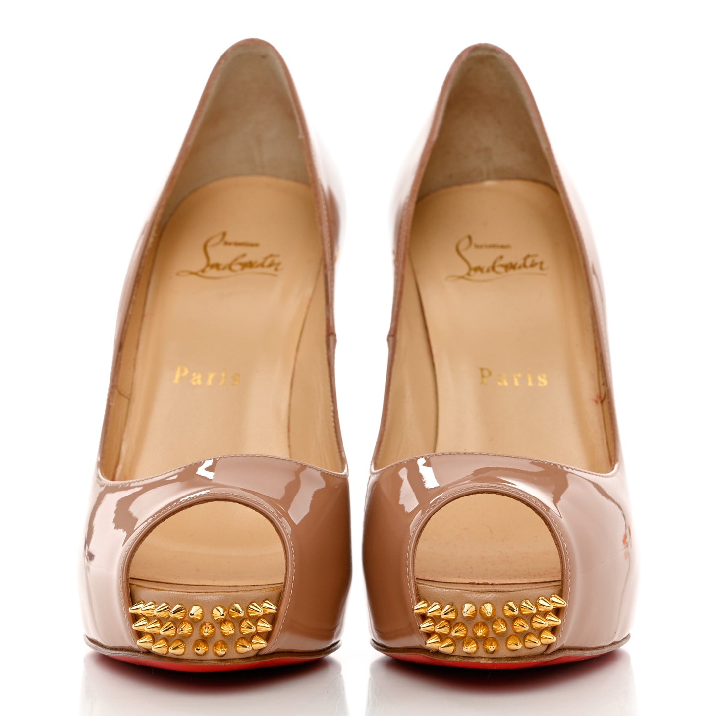Patent New Very Prive Spikes 120 Pumps 37 Nude