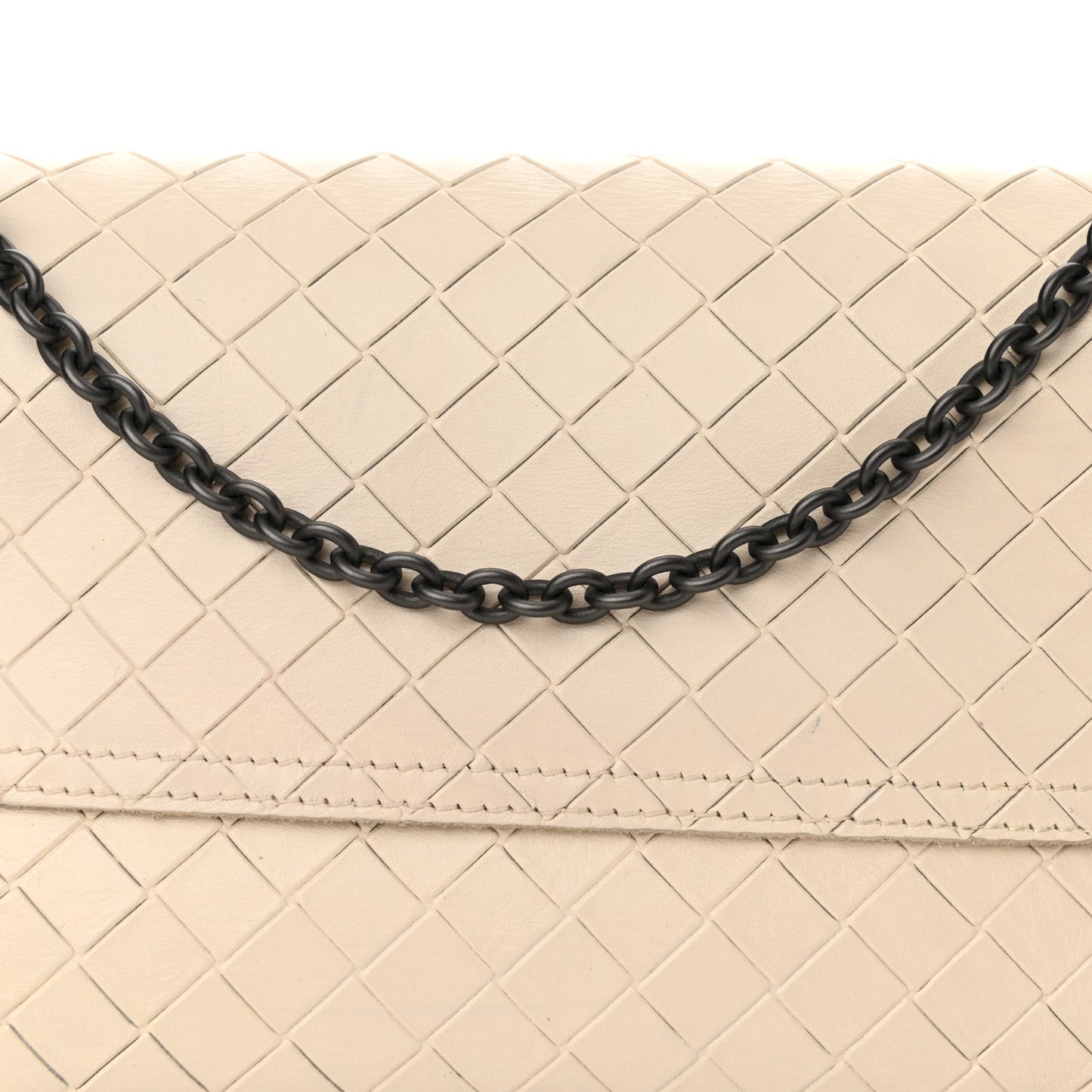 Nappa Intrecciato Mini Messenger Bag White