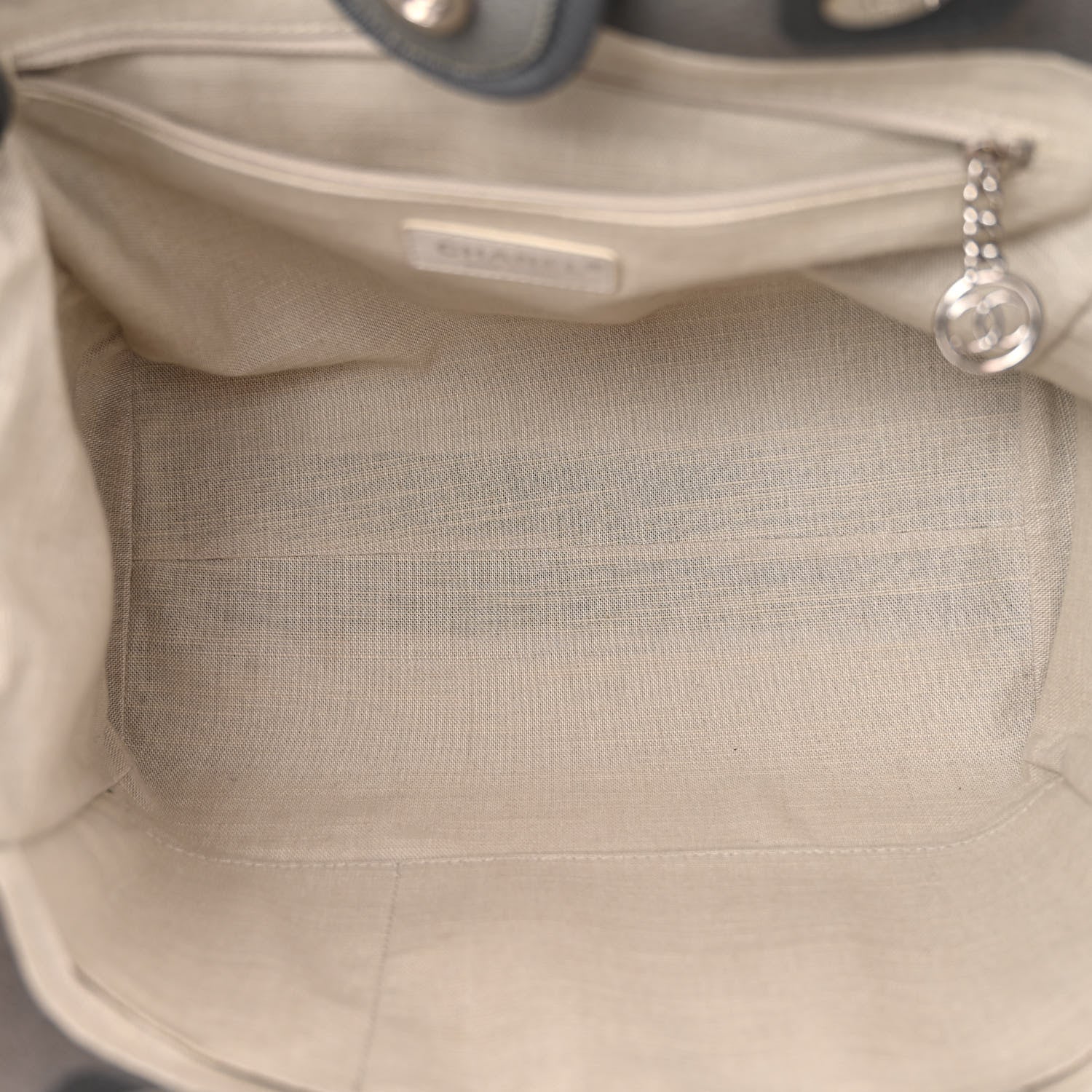 Chanel Mixed Fibers Small Deauville Tote Grey 6 of 11