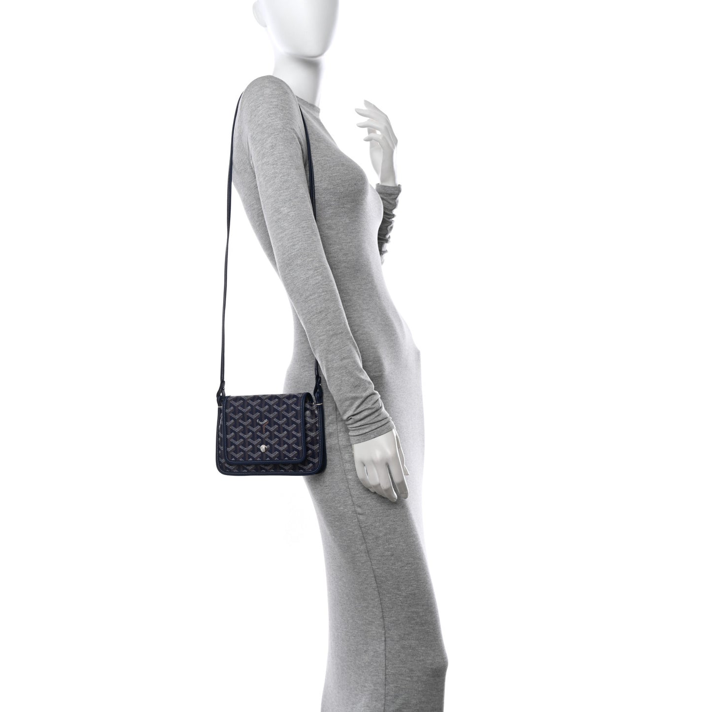 Goyardine Plumet Wallet Clutch Navy