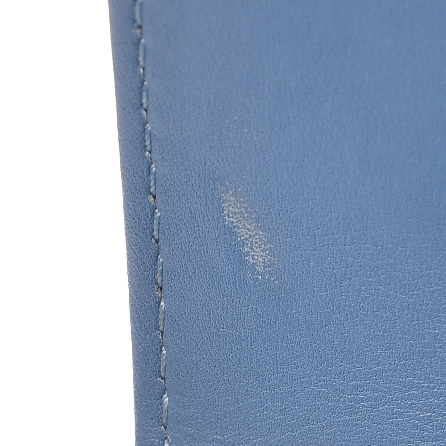 Patent Calfskin Medium Plexiglass Boy Flap Light Blue
