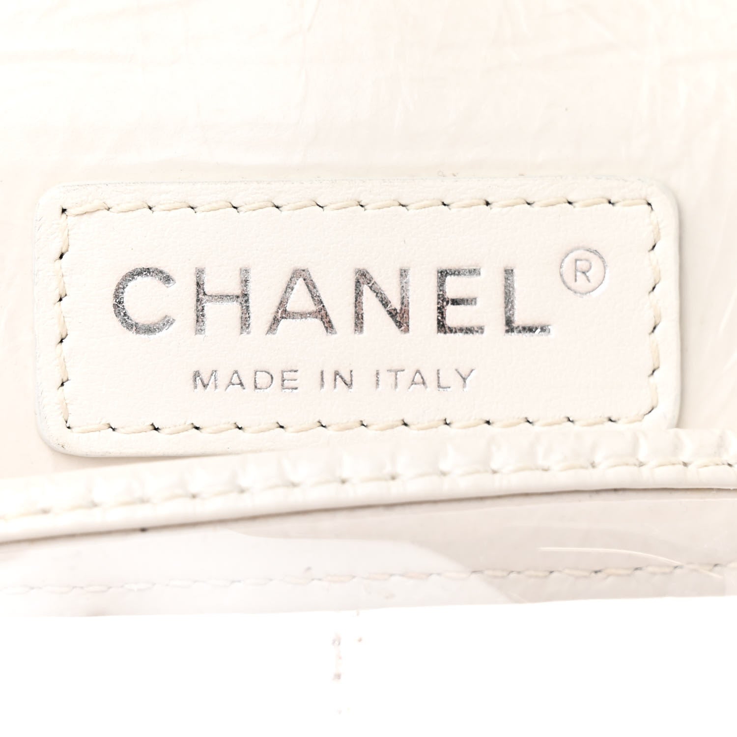 Chanel Crumpled Calfskin PVC Quilted Backpack White 6 of 15