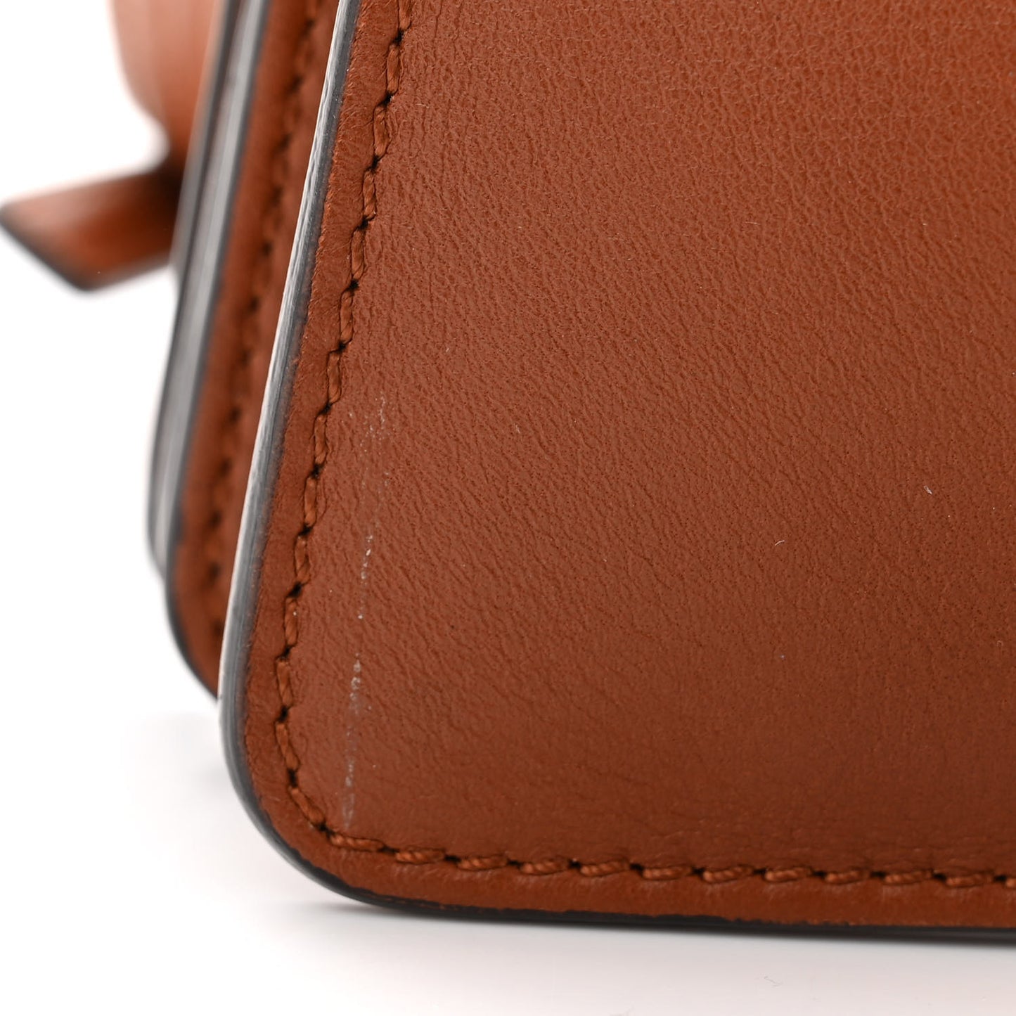 Suede Calfskin Medium Faye Shoulder Bag Tobacco