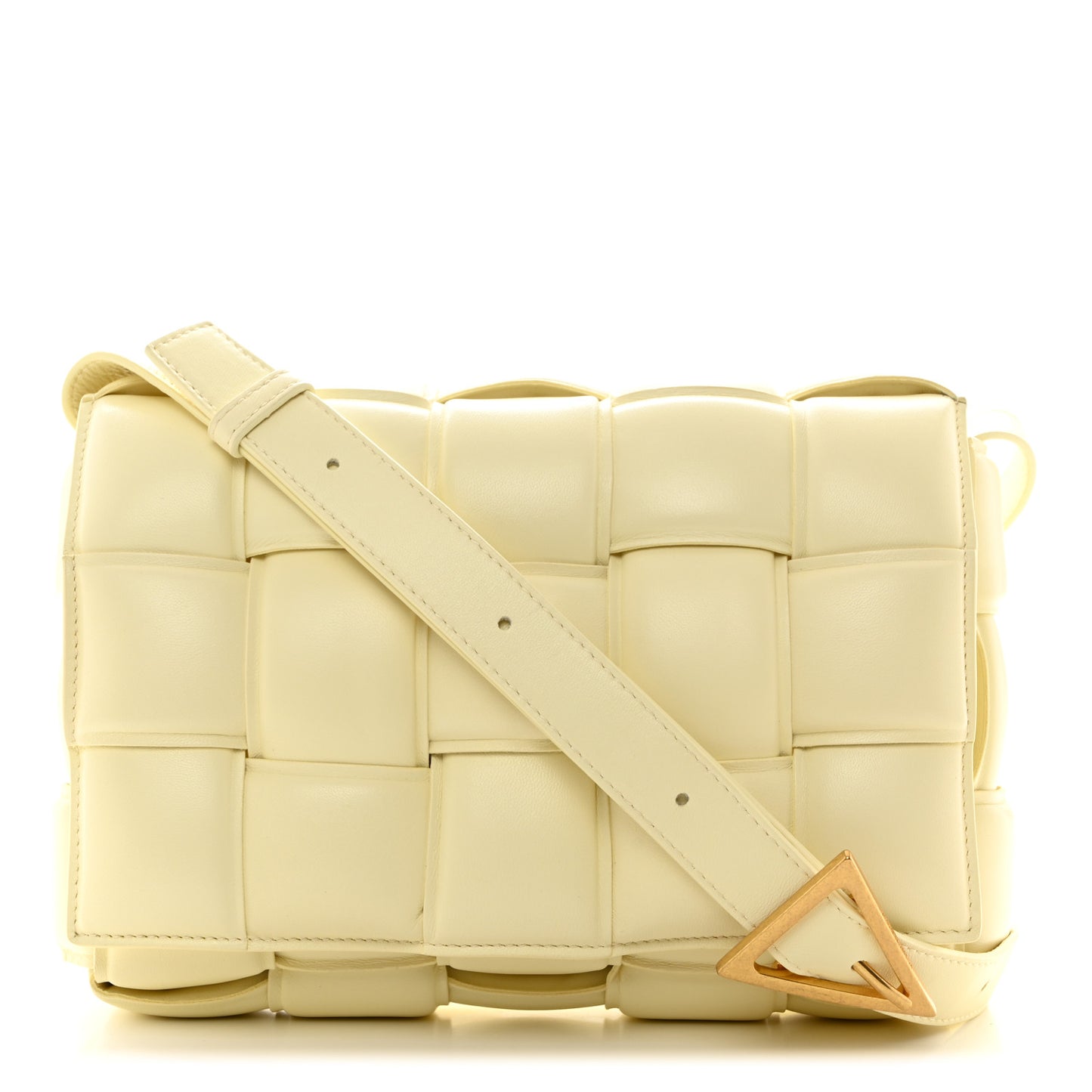 Nappa Maxi Intreccio Padded Cassette Crossbody Bag Zest