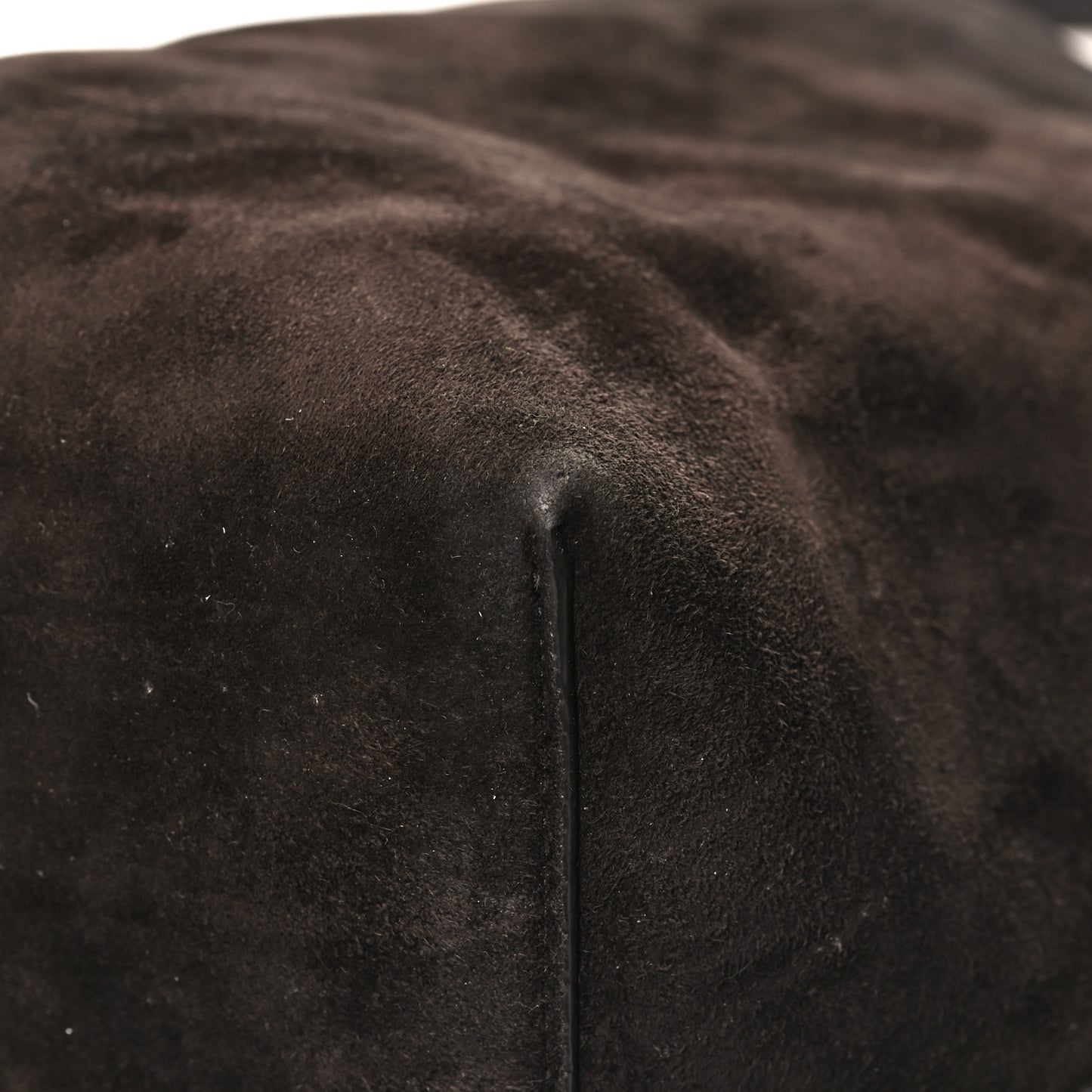 Suede Calfskin Medium N/S Park Tote Dark Brown