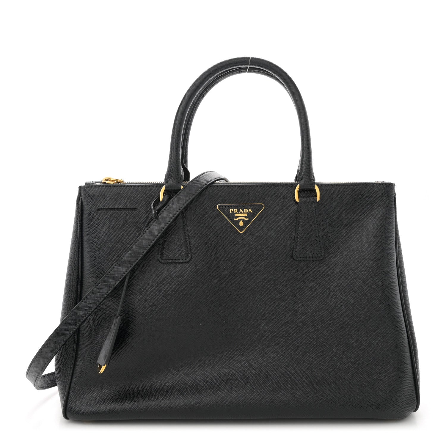 Prada Saffiano Lux Medium Galleria Double Zip Tote Black 1 of 13
