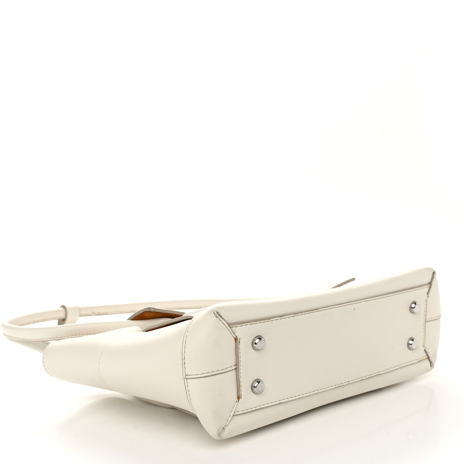 Bottega Veneta French Calfskin Maxi Intrecciato Small Arco Bianco 4 of 11