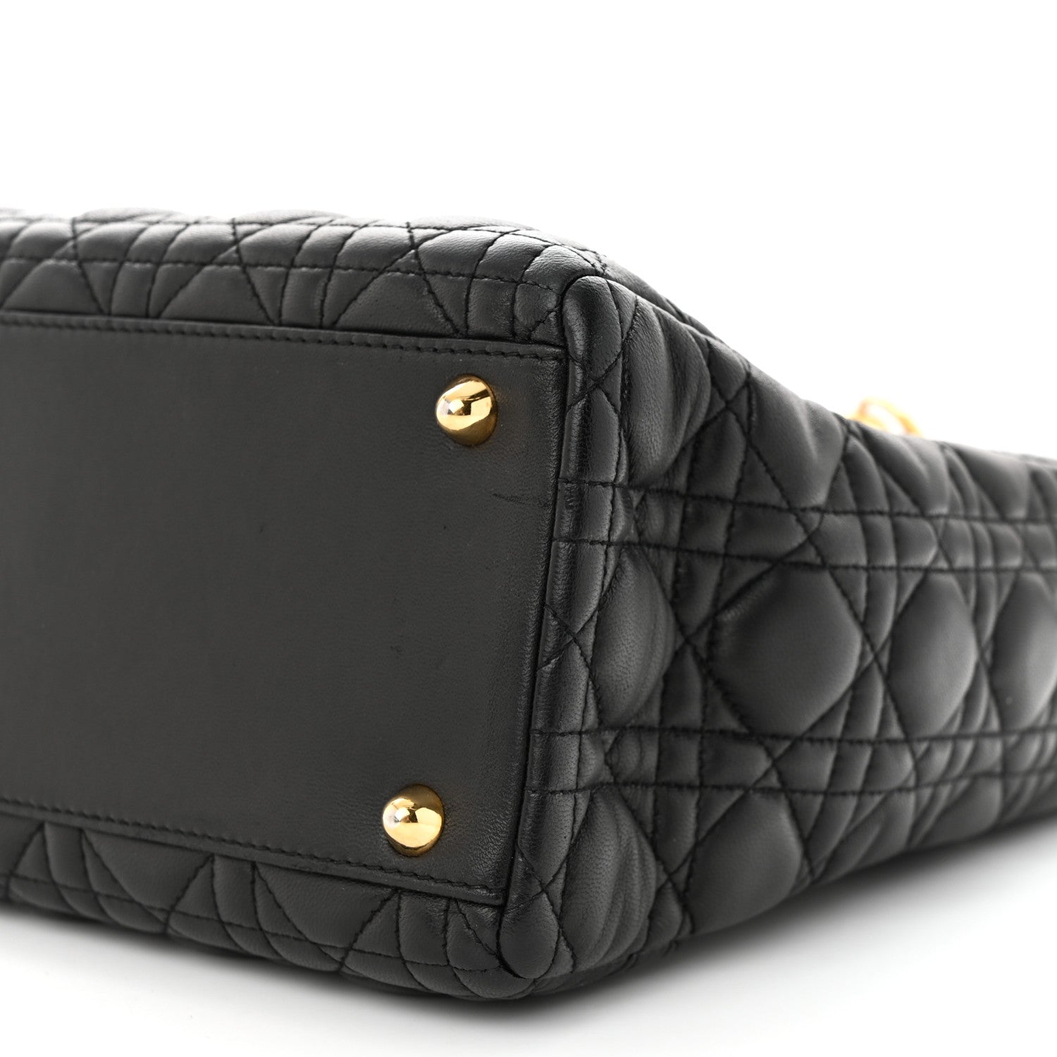 Christian Dior Lambskin Cannage Large Lady Dior Black 10 of 10