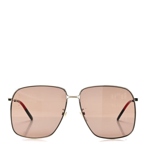 Web Rectangular Frame Interlocking G Sunglasses GG0394S Green Red