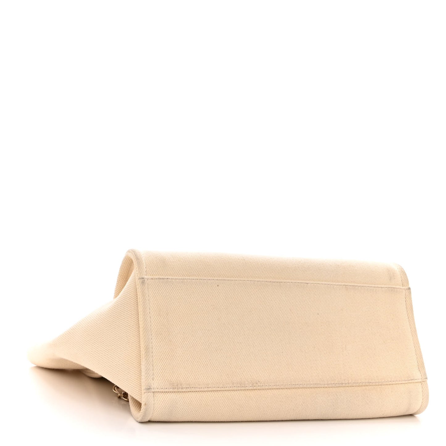 Canvas Pearl Large Deauville Tote Ecru Beige