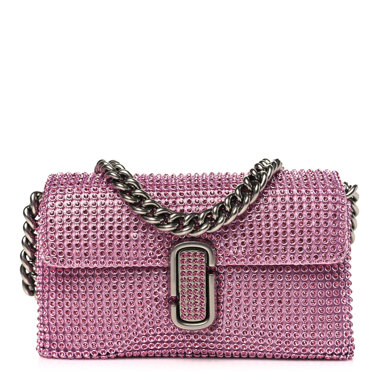 The Rhinestone J Marc Mini Shoulder Bag Petal Pink