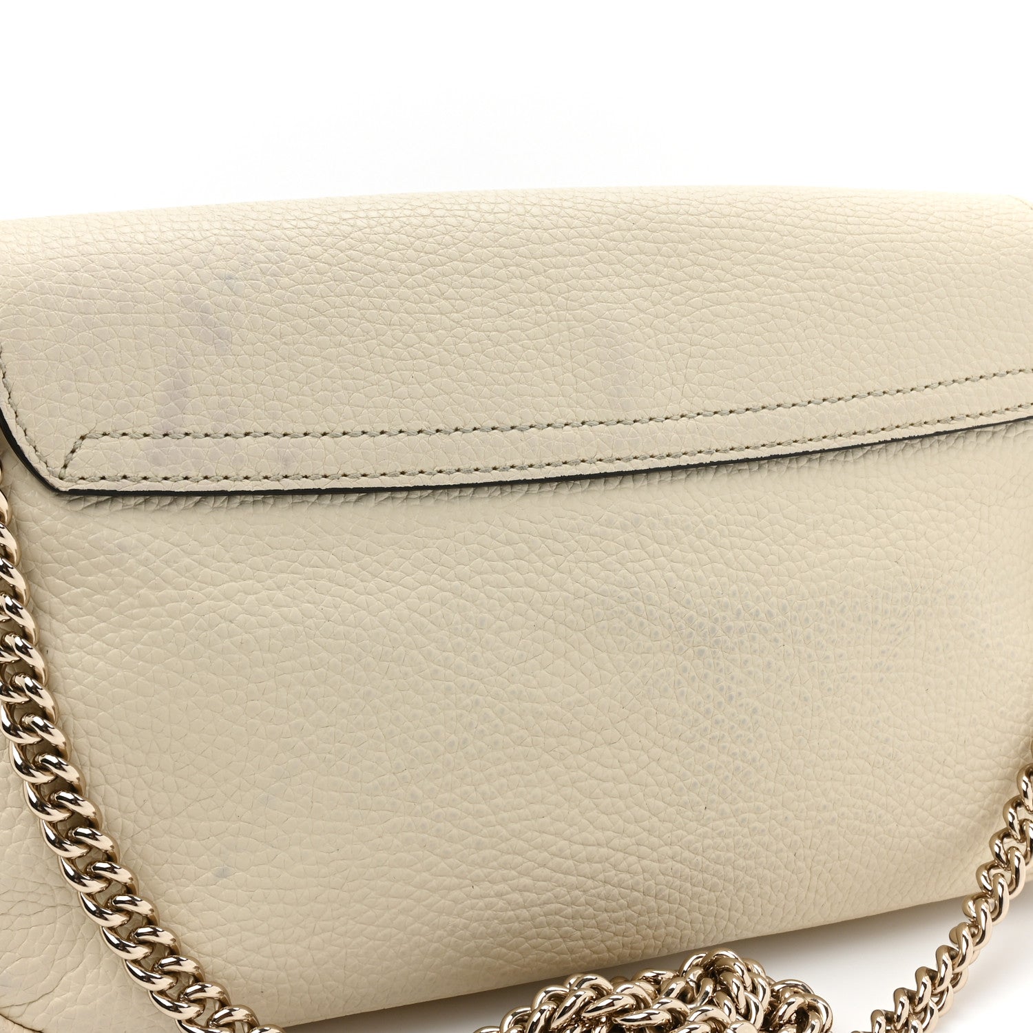 Gucci Cellarius Calfskin Medium Soho Flap Crossbody Ivoire 14 of 14
