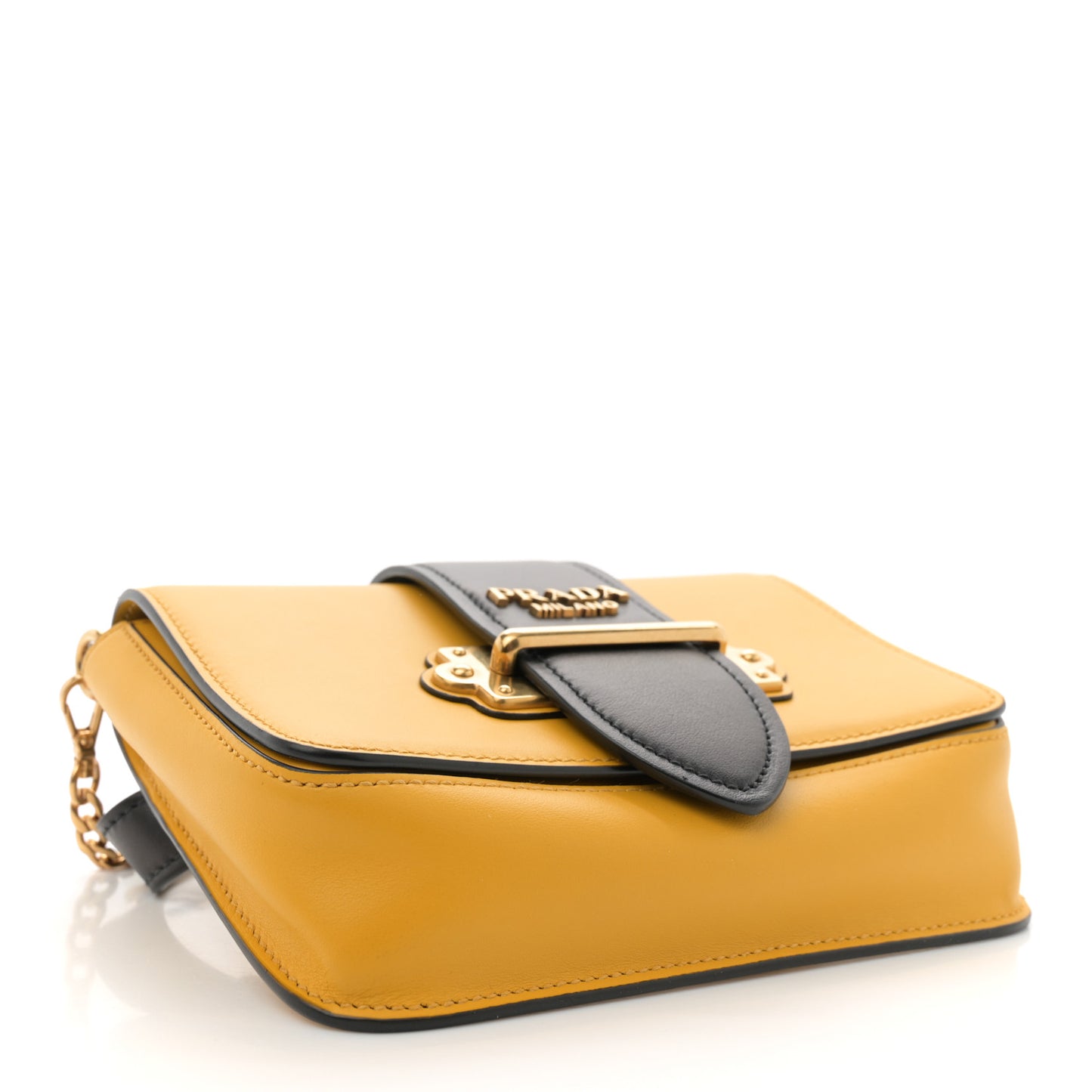 Saffiano City Calf Cahier Belt Bag Soleil Black