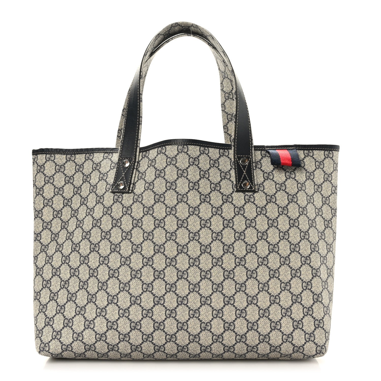 Gucci GG Plus Monogram Medium Signature Web Loop Tote Navy 1 of 10
