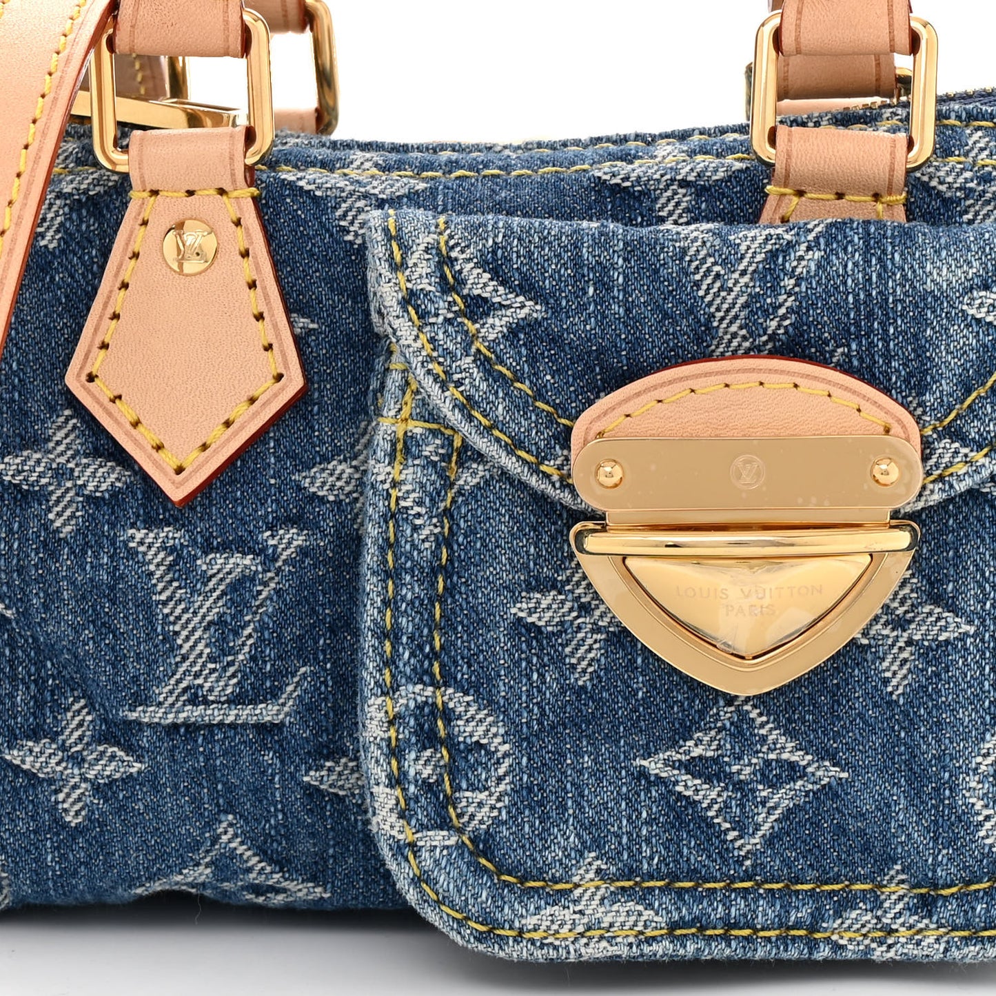 Monogram Denim Nano Speedy Blue