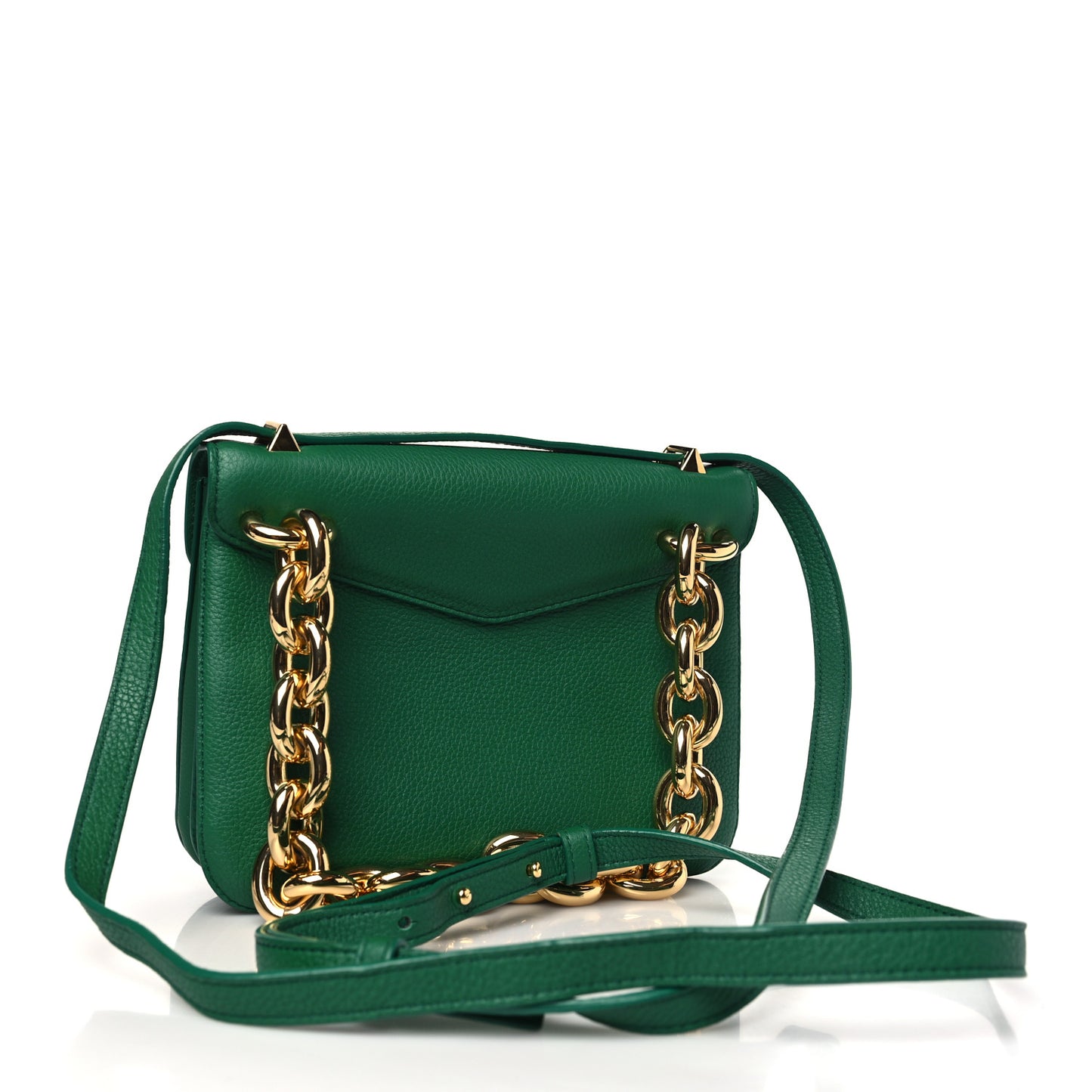 BOTTEGA VENETA Calfskin Mount Envelope Bag Jungle
