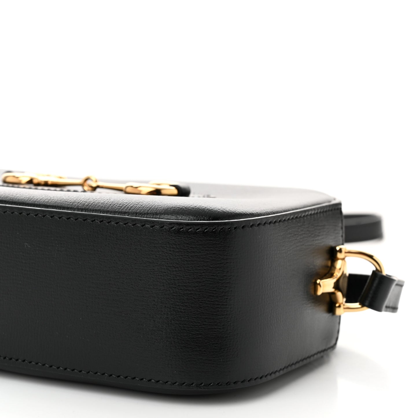 Calfskin Mini Horsebit 1955 Camera Shoulder Bag Black