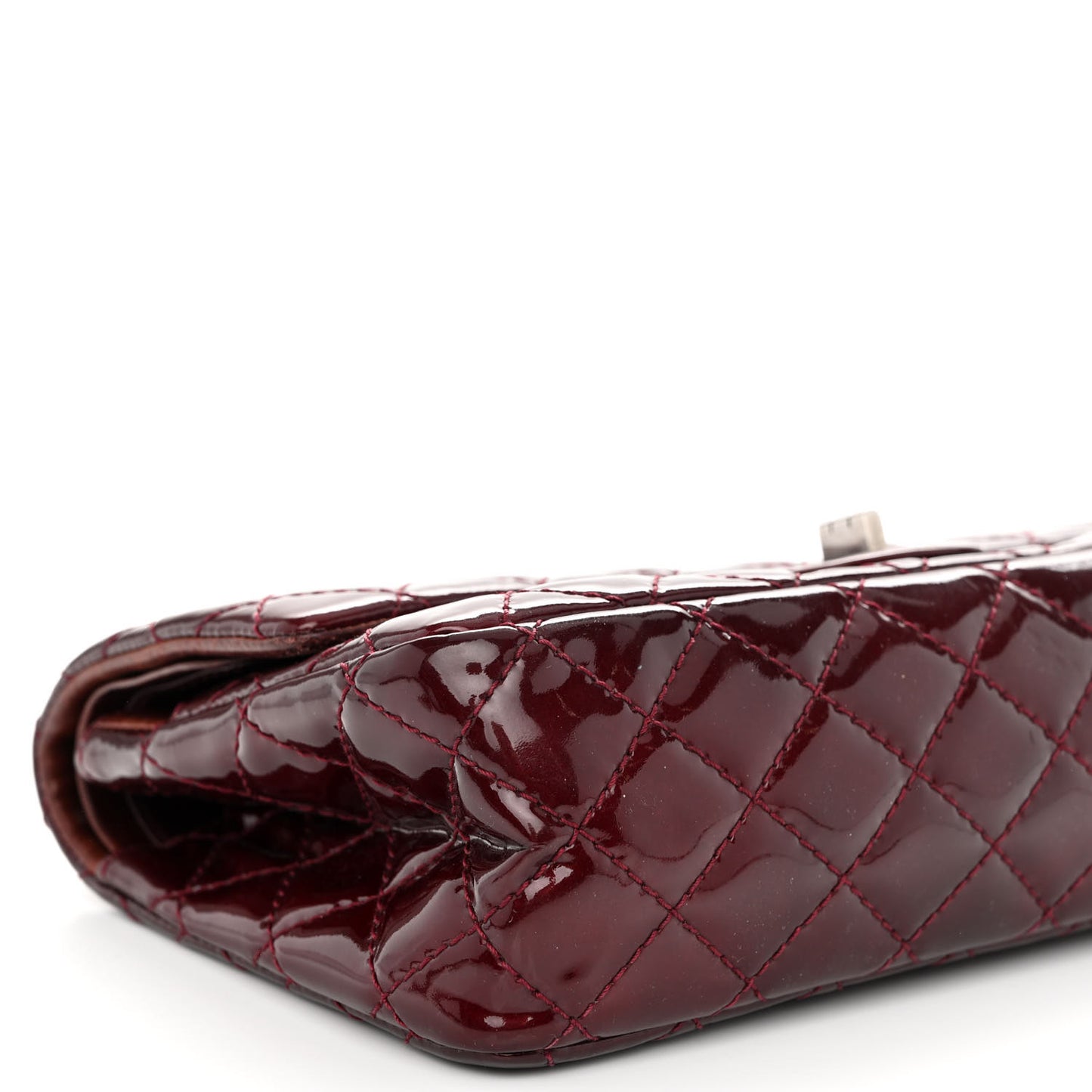 Patent Quilted 2.55 Reissue 226 Flap Burgundy