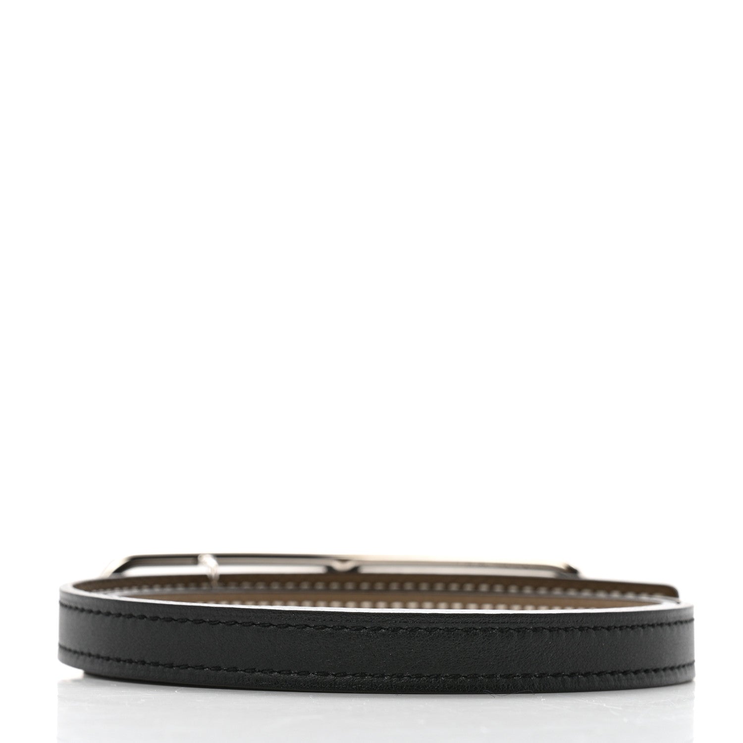 Hermes Swift Epsom 13mm Roulis Belt 75 30 Black Etoupe 2 of 5