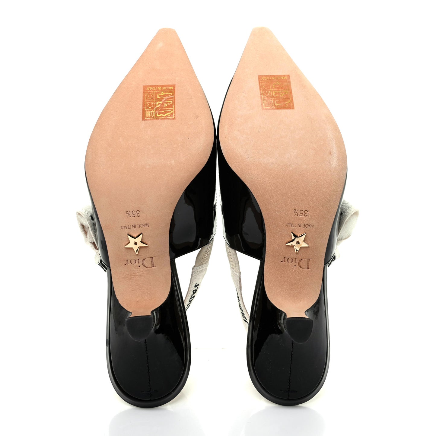 Patent Ribbon J'Adior Slingback 65mm Pumps 35.5 Black
