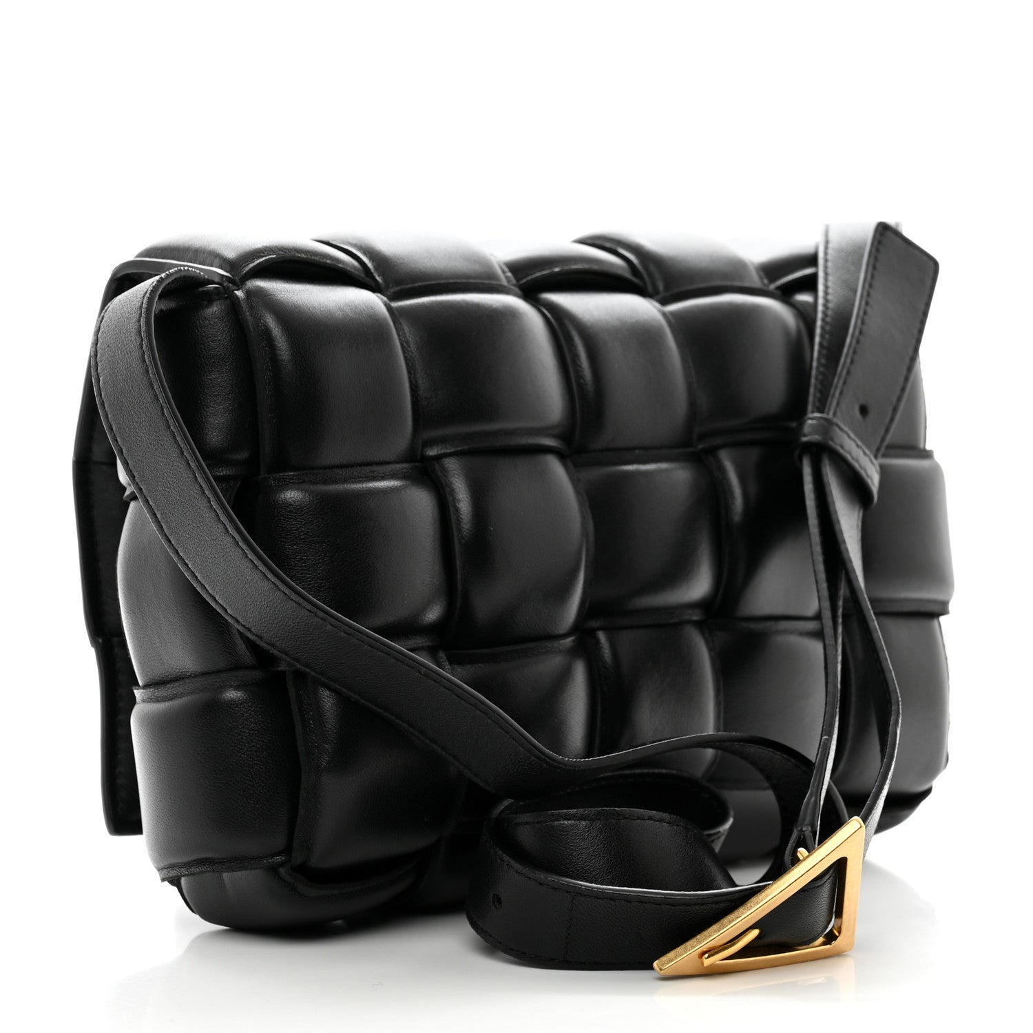 Bottega Veneta Nappa Maxi Intreccio Padded Cassette Crossbody Bag Black 3 of 9