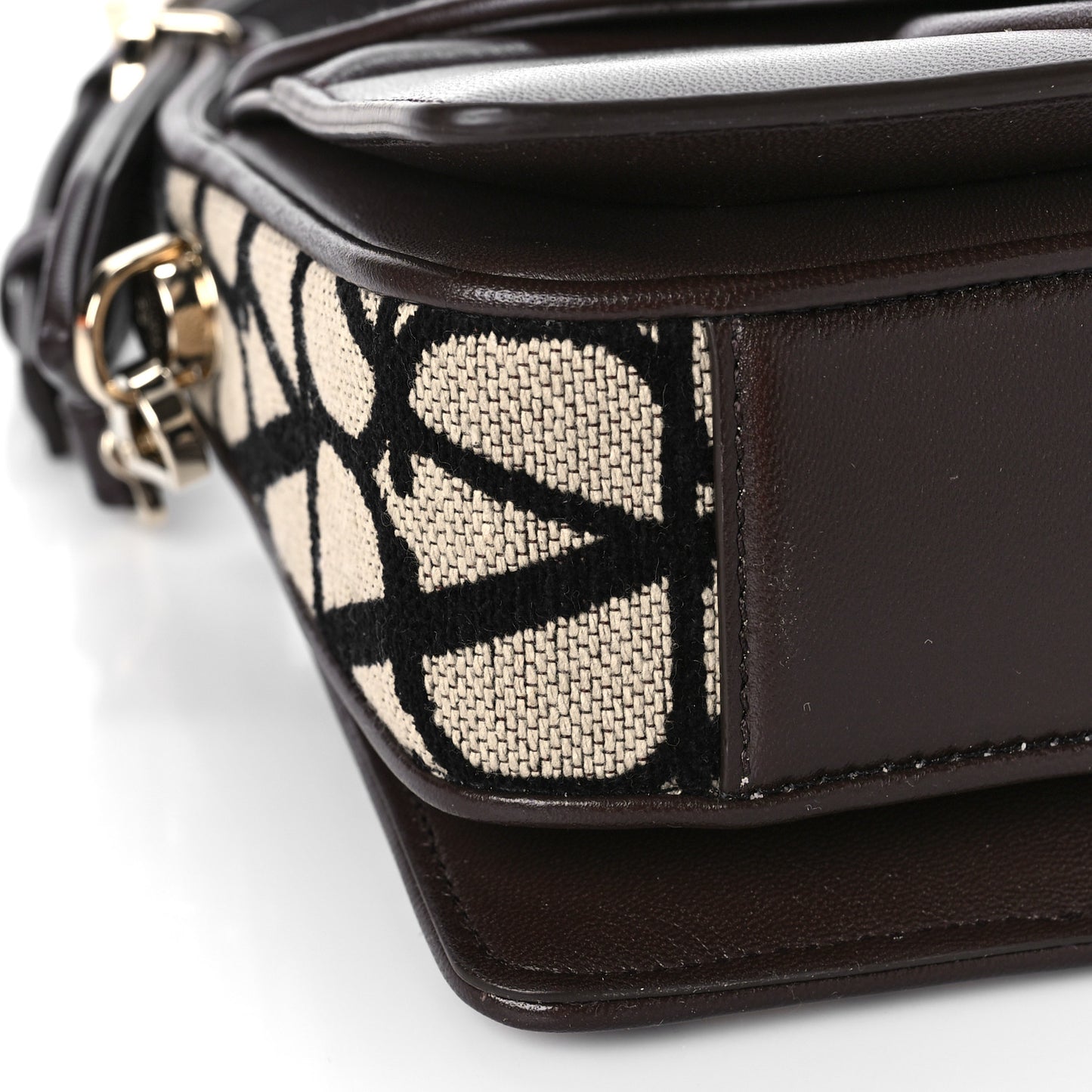 Toile Iconographe Goatskin Le Grand Deuxieme Shoulder Bag Naturale Black Fondant