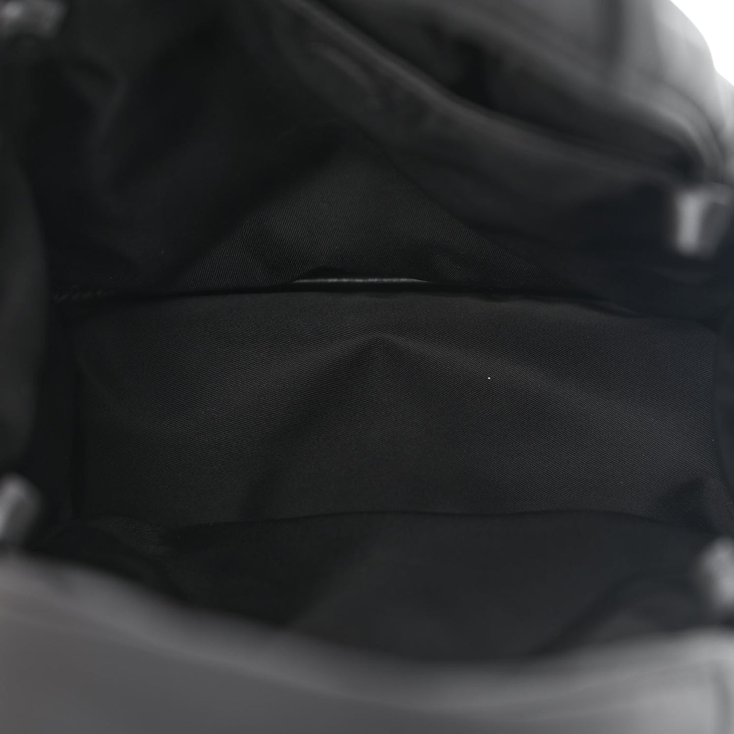Re-Nylon Soft Padded Small Double Handled Shoulder Bag Black