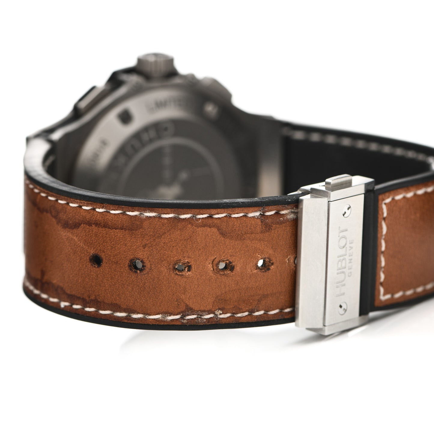 Titanium Ceramic Calfskin 44mm "Chukker" Big Bang Automatic Watch Brown 317.NM.1137.VR
