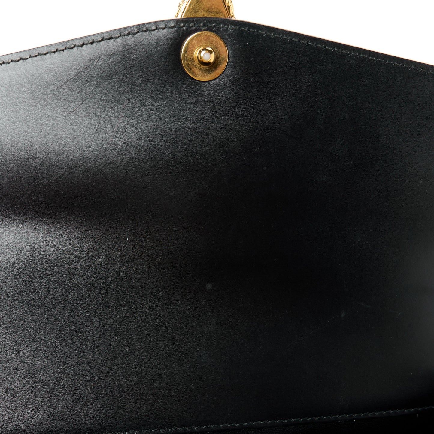 X ALEXANDER WANG Lambskin Serpenti Forever Flap Black