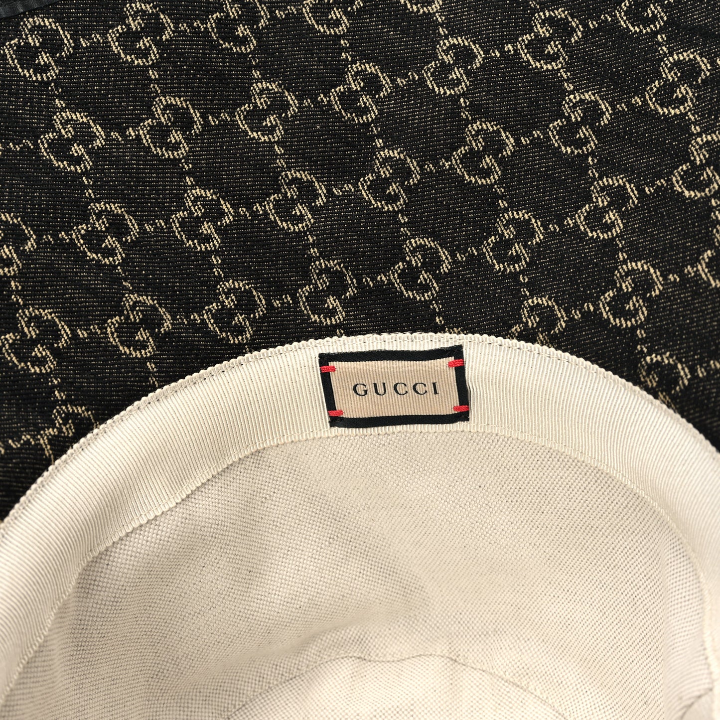 Monogram Wide Brim Hat M Black