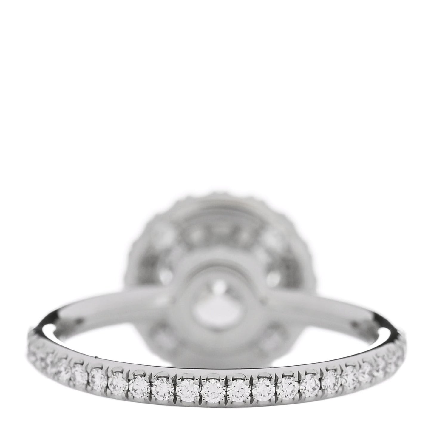Platinum Diamond 1.41ct The One Round Brilliant Micropave Engagement Ring 47 4.25