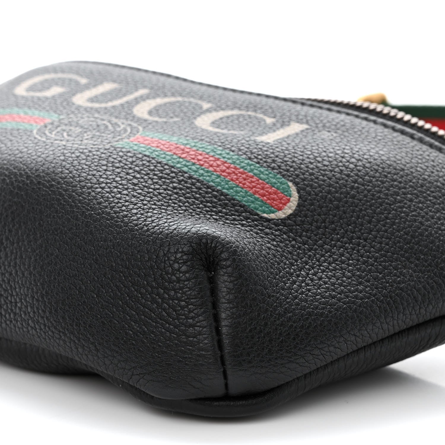 Gucci Grained Calfskin Small Logo Belt Bag Black 10 of 10