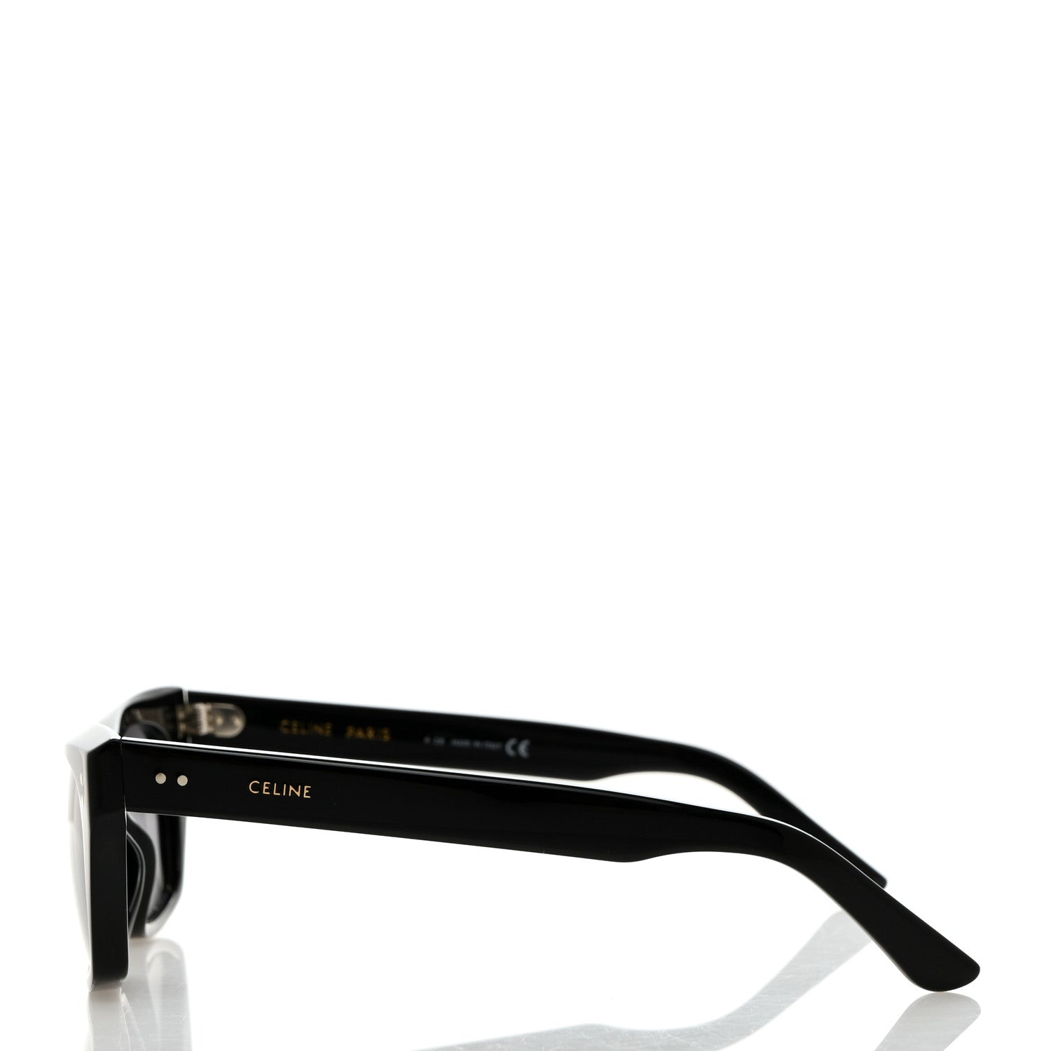 Celine Acetate Polarized Rectangular Sunglasses CL40060I Black 3 of 7