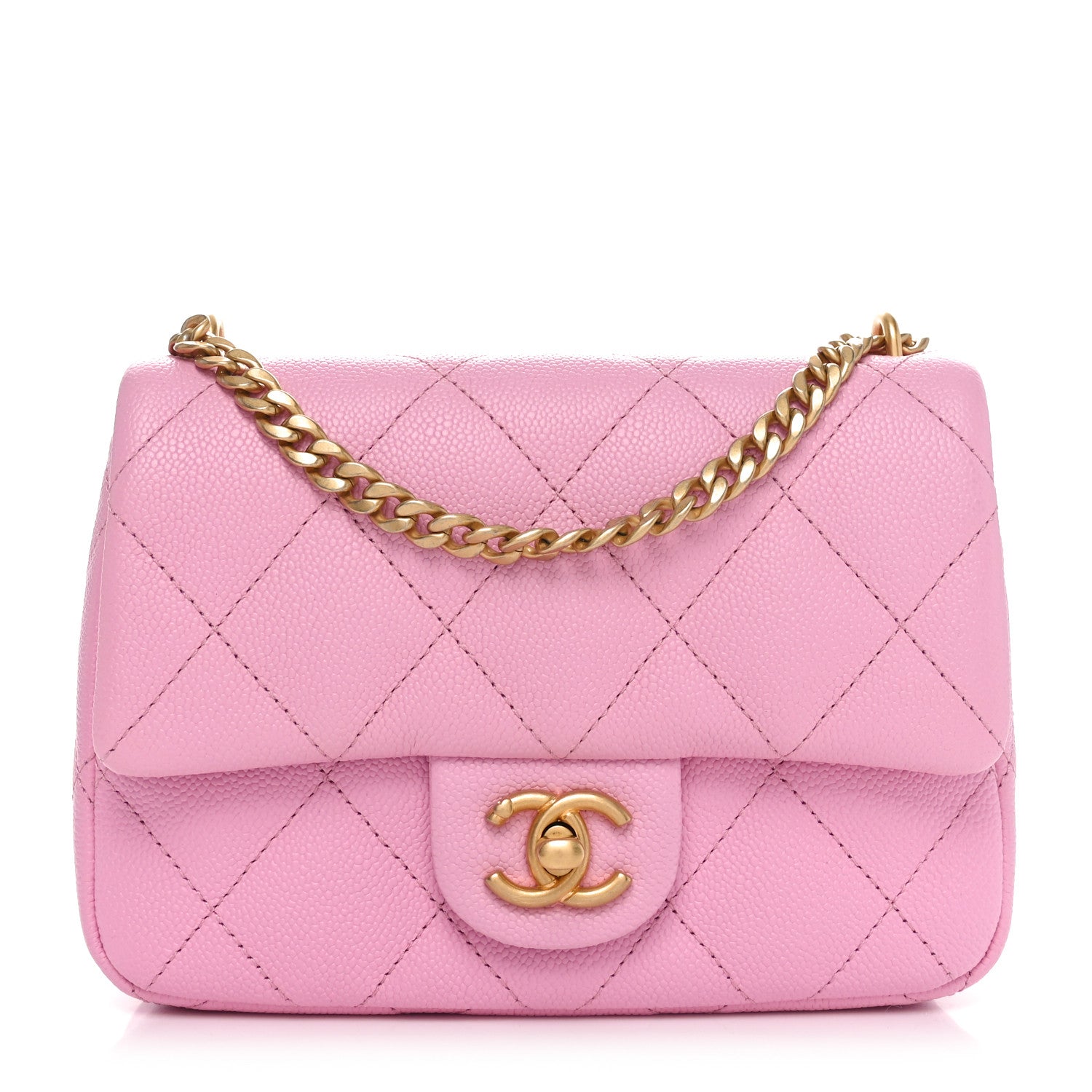 Chanel Caviar Quilted Mini Sweetheart Flap Lilac 1 of 10