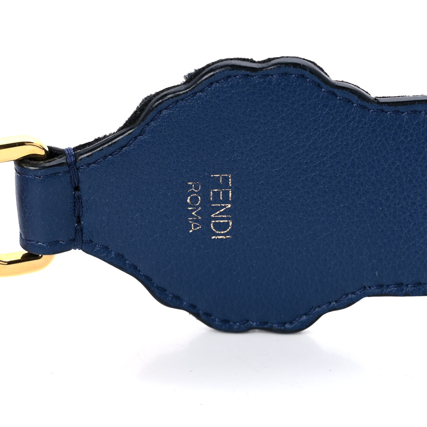 Velvet Vitello Dolce Fun Fair Embroidered Strap You Blue